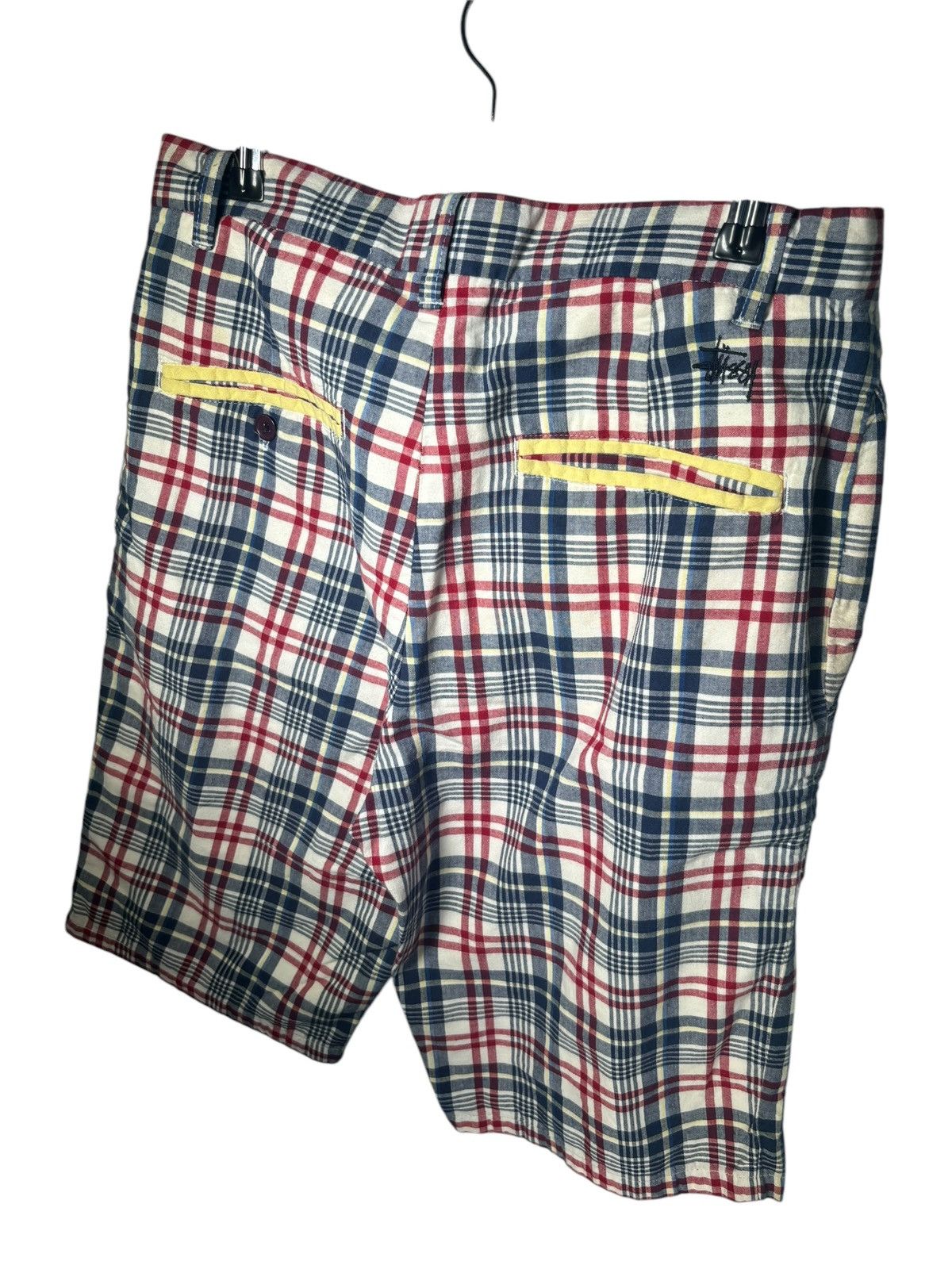 Stussy × Vintage Vintage Stussy Plaid Shorts Size US 30 / EU 46 - 2 Thumbnail