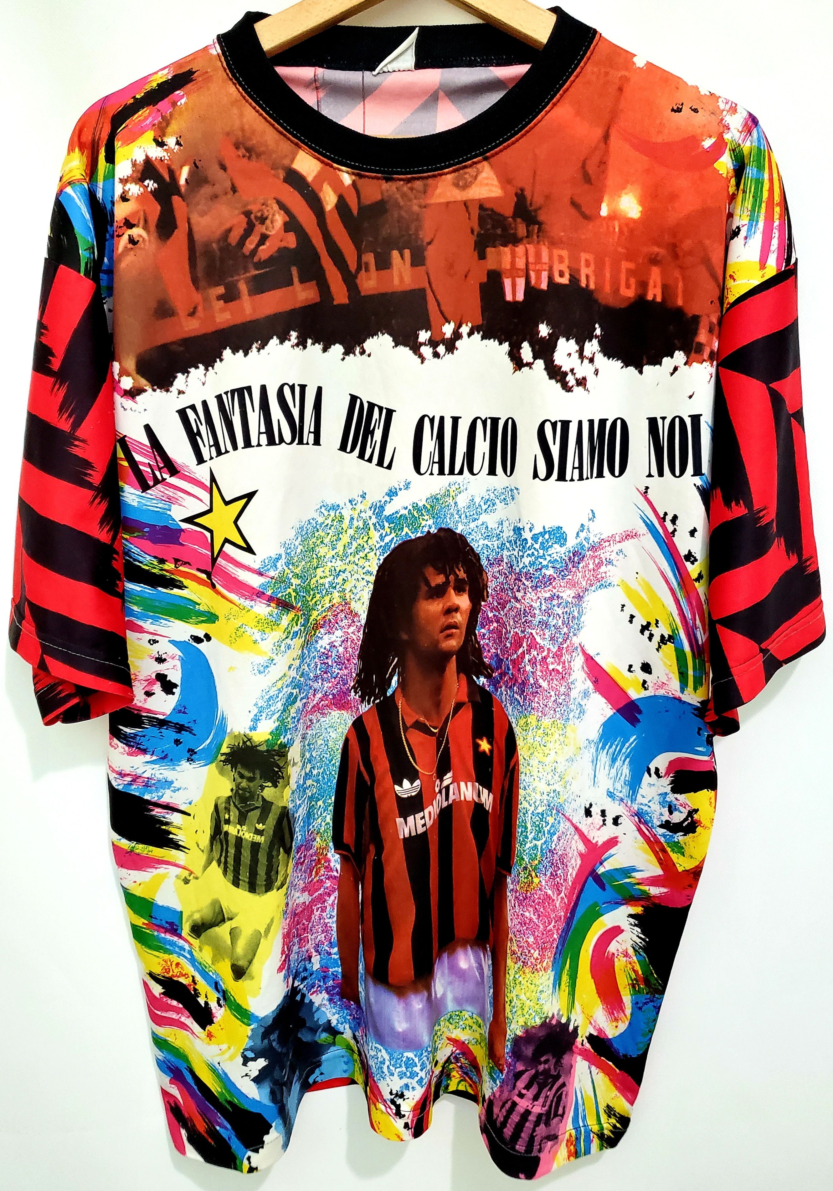 Vintage AC Milan Vintage # 10 Gullit The Power la fantasia del Calci Size US XL / EU 56 / 4 - 1 Thumbnail