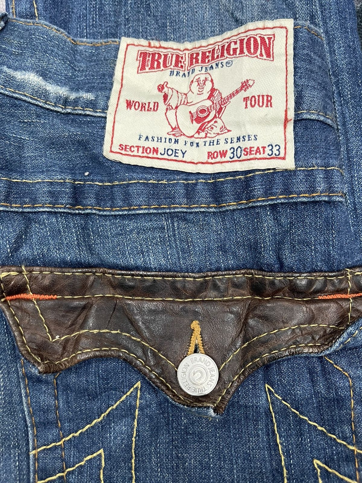 True Religion × Vintage Rare Flared Distressed True Religion Jeans Size 32 JOEY Size US 32 / EU 48 - 4 Thumbnail