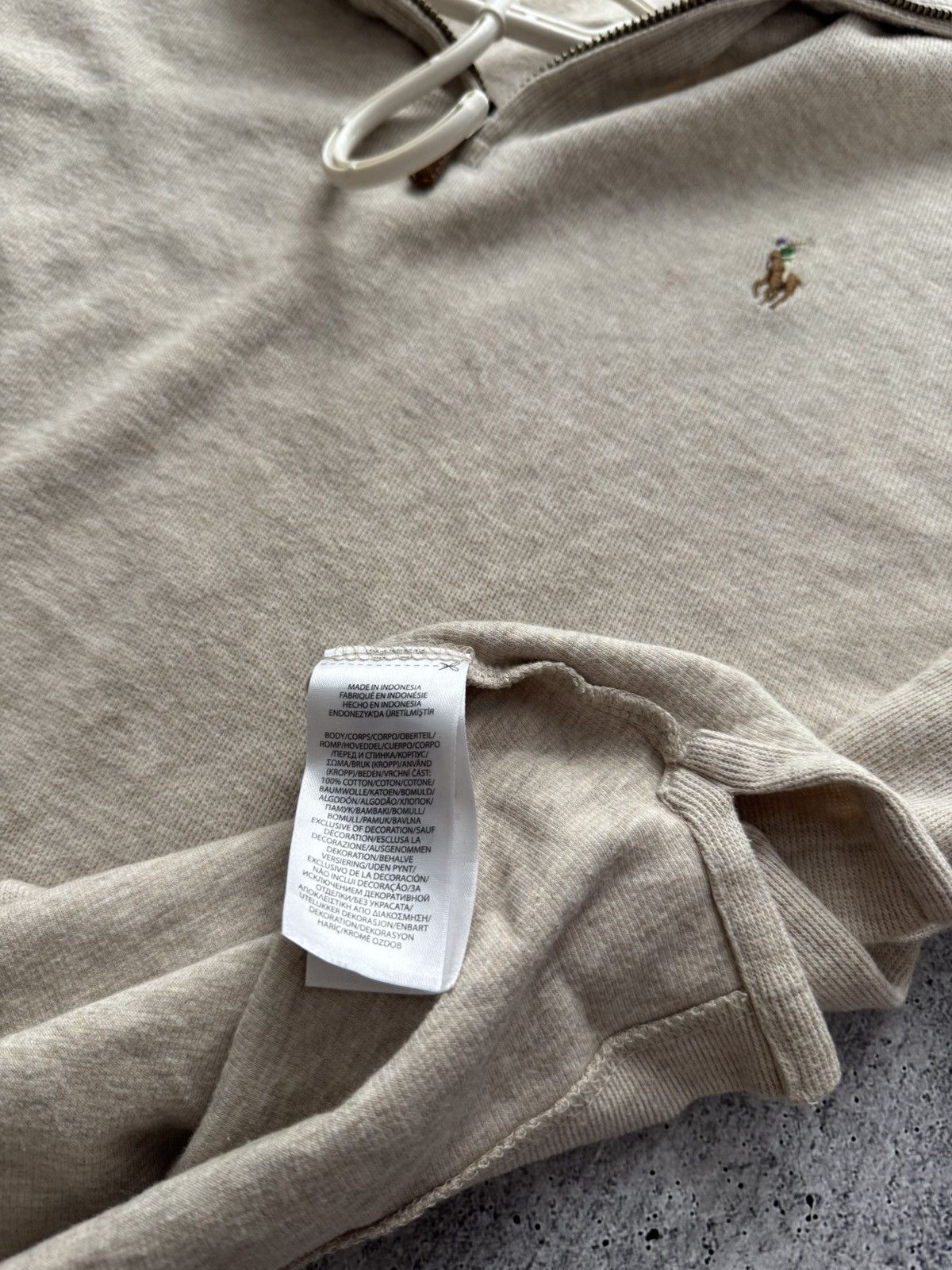 Polo Ralph Lauren Polo Ralph Lauren 1/3 Zip Sweater Knitwear Luxury Beige Sz M Size US M / EU 48-50 / 2 - 7 Thumbnail