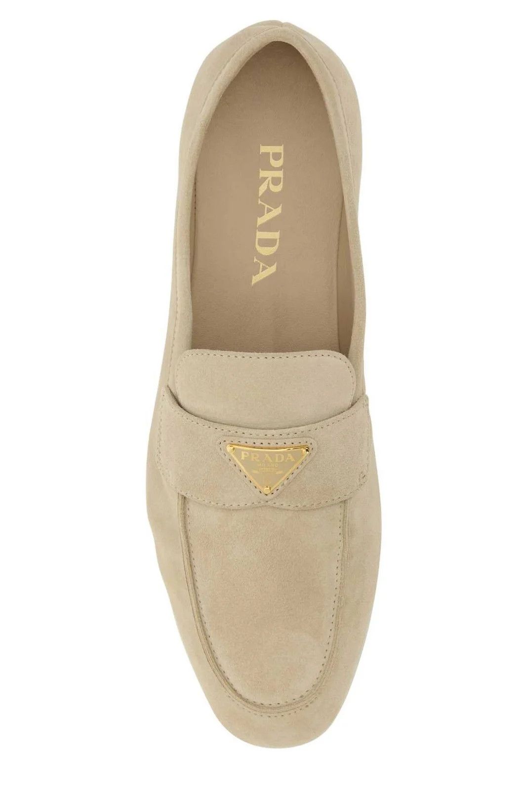 Prada o1w1db11124 Suede Loafers in Beige Size US 8 / IT 38 - 3 Thumbnail