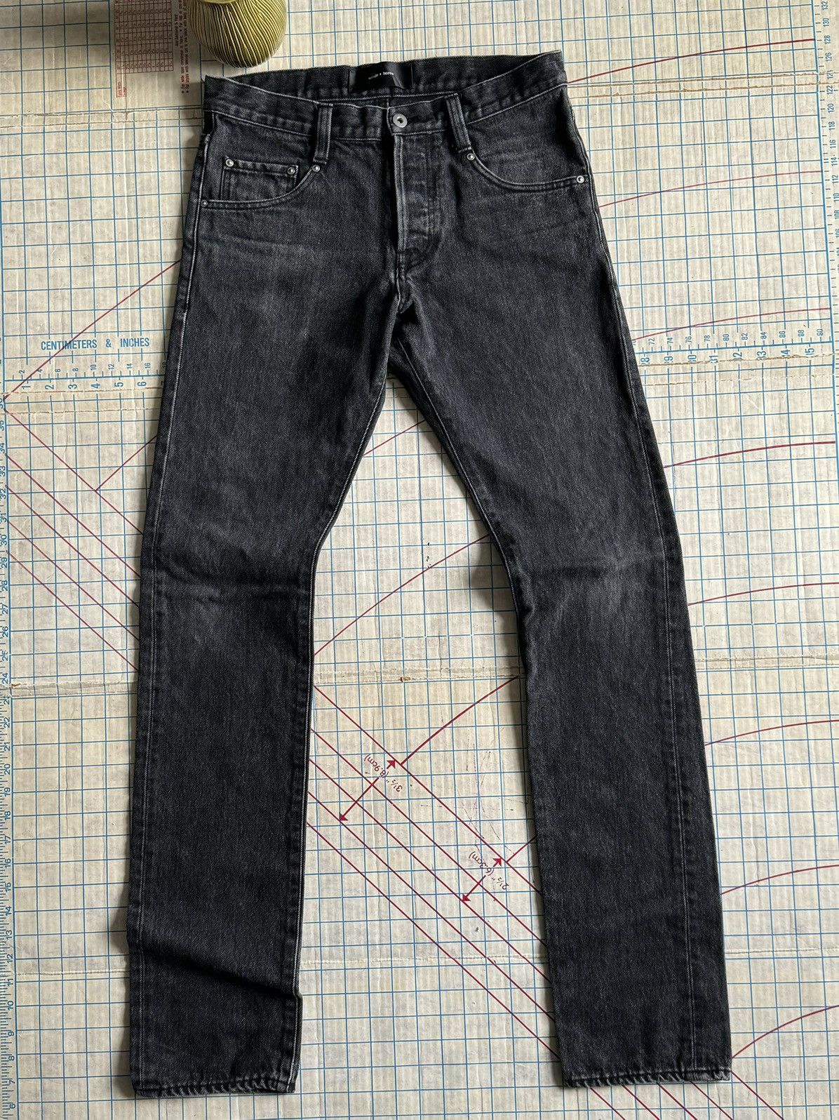 Reigning Champ × Wings + Horns Wings + Horns Faded Black Denim Jeans Slim Fit Size 31 Size US 31 - 2 Thumbnail