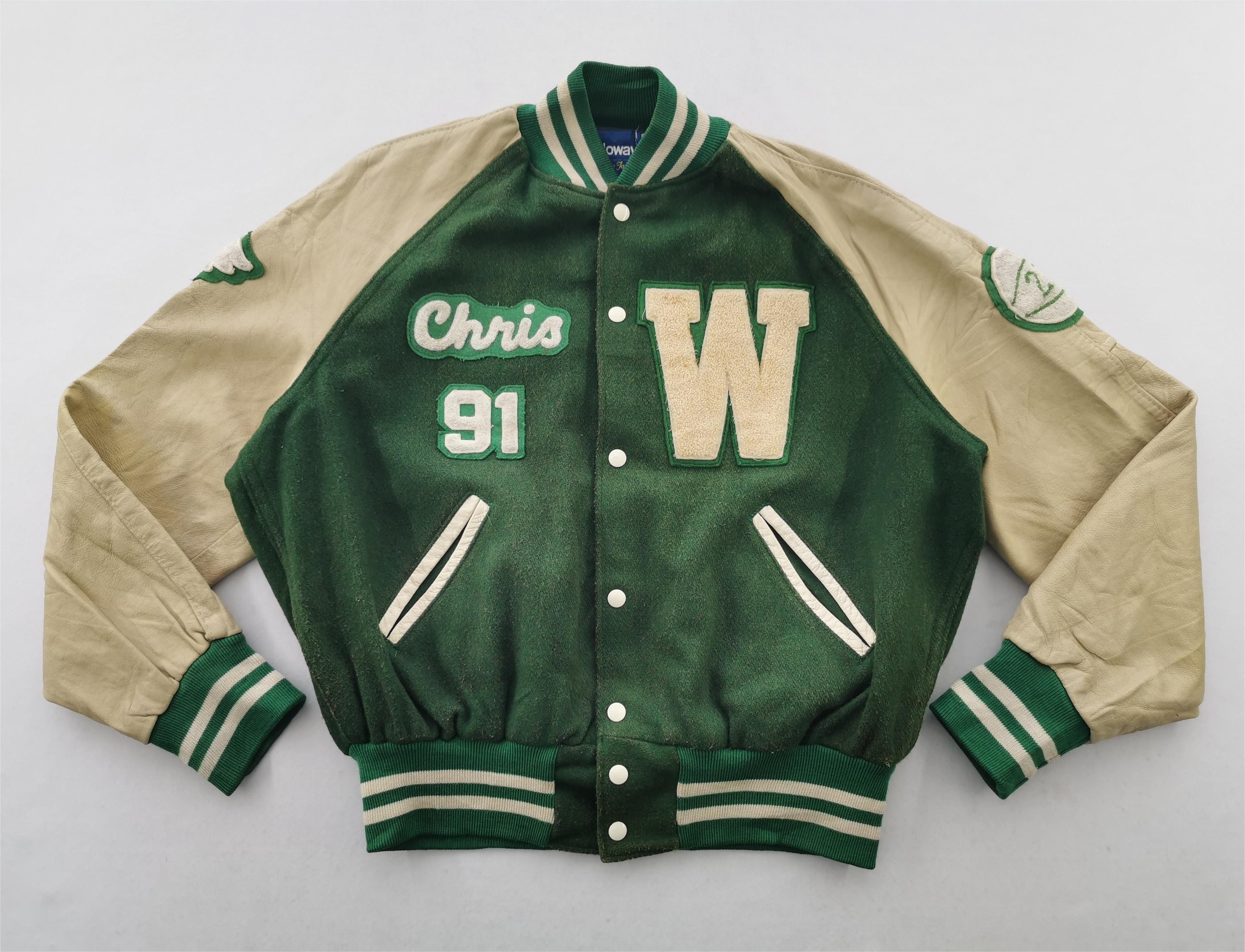 Holloway × Vintage Vintage 80's Holloway Basketball Track 21 Varsity Jacket Size US XL / EU 56 / 4 - 1 Thumbnail