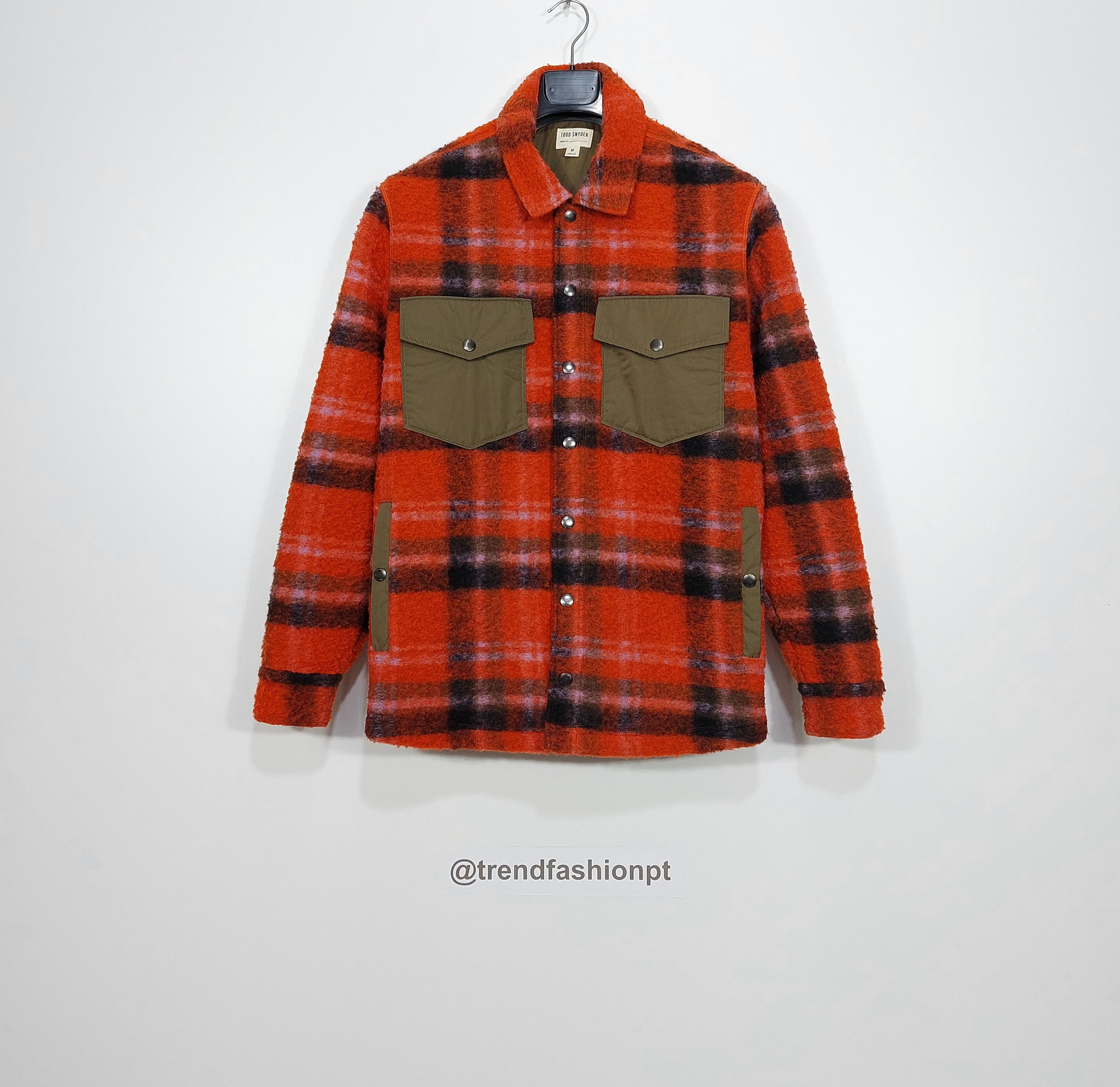 Todd Snyder check wool pockets down jacket - red M Size US M / EU 48-50 / 2 - 1 Thumbnail