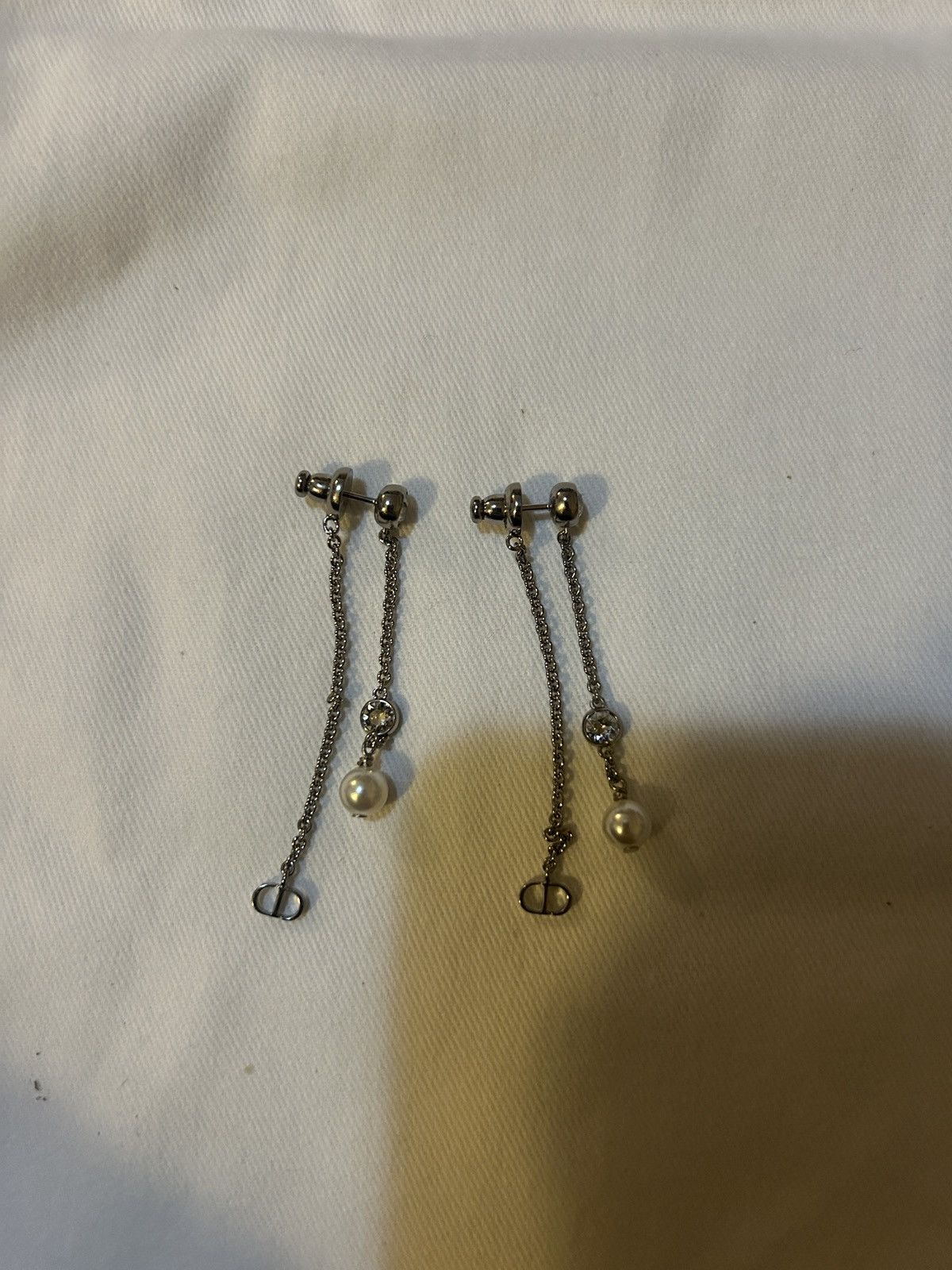 Dior Dior PETIT CD TREASURE EARRINGS Silver-Finish Metal Size ONE SIZE - 5 Thumbnail