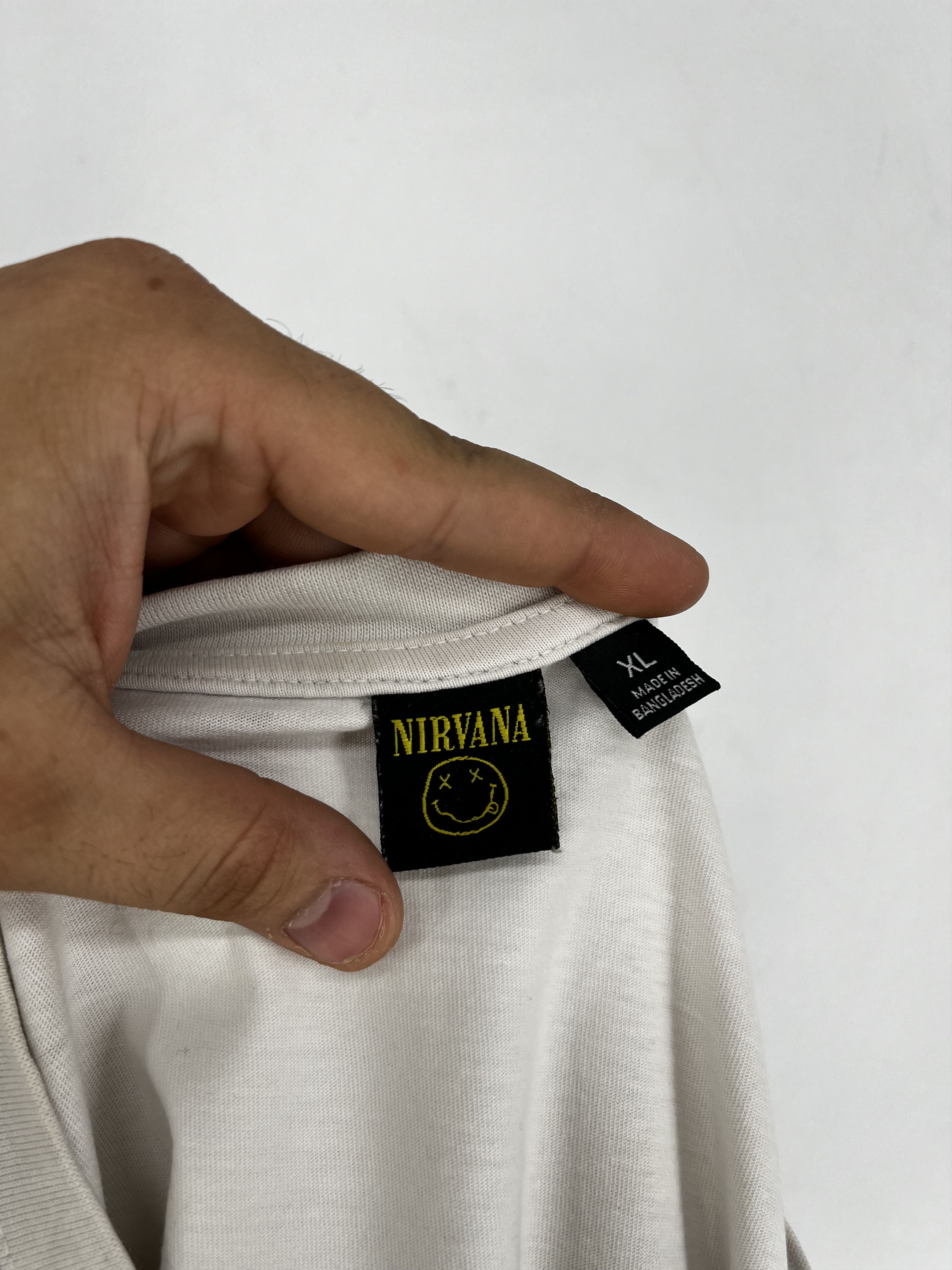 Band Tees Utero Nirvana Angel Album Cover Band Tee T-Shirt Small Size US XL / EU 56 / 4 - 8 Thumbnail