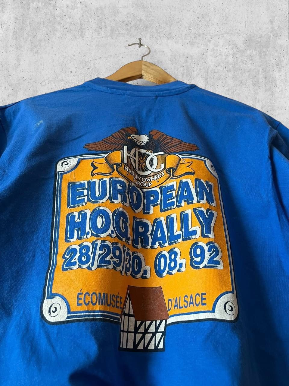 Harley Davidson HARLEY DAVIDSON 1992 hog rally bike vintage tee t shirt Size US L / EU 52-54 / 3 - 2 Thumbnail