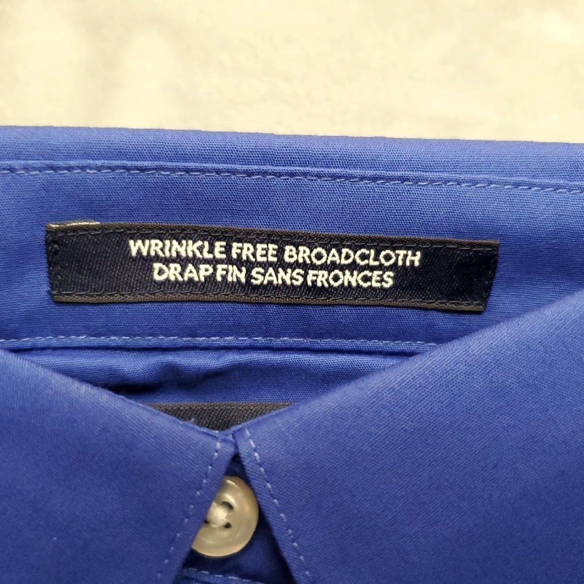 Lands' End VINTAGE Lands End Shirt Womens 10 Cobalt Blue Long Sleeve Wrinkle Free Broadcloth Button-Up Casual Workwear Mens Size L / US 10 / IT 46 - 5 Thumbnail