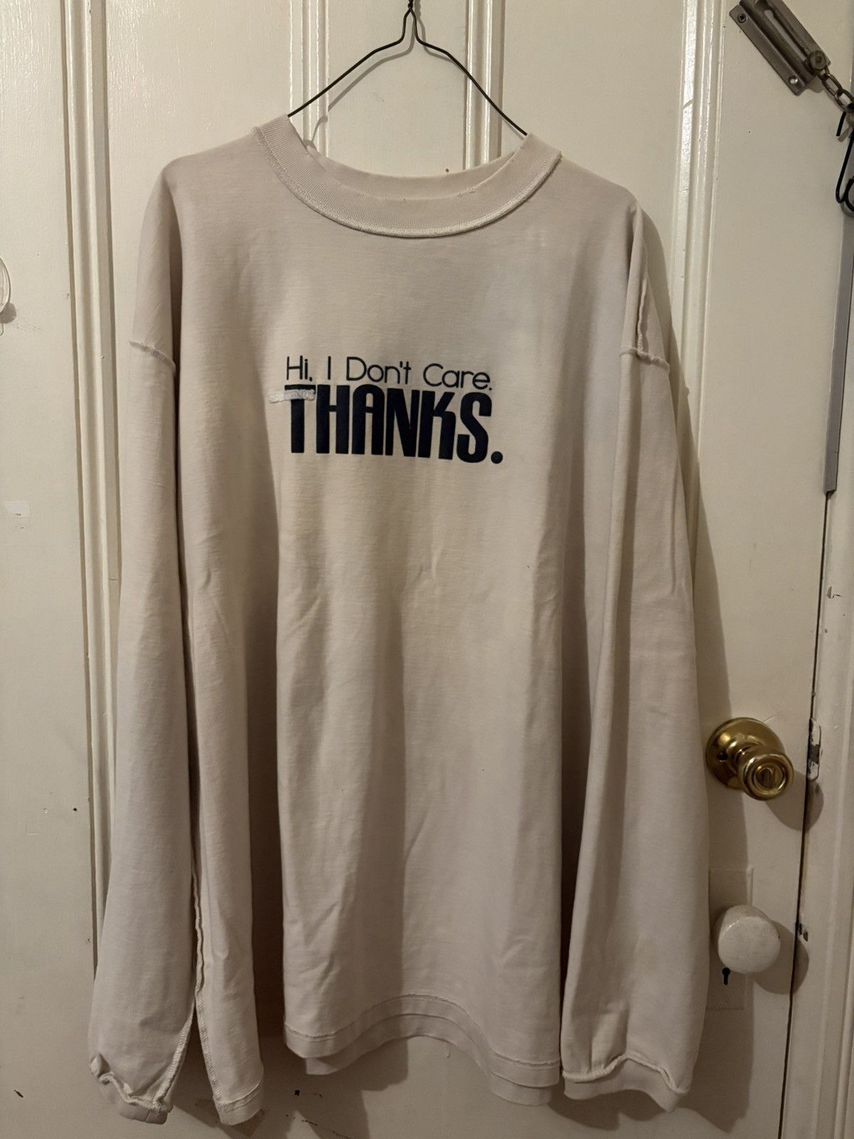Vetements Vetements FW18 “Hi I Don’t Care. Thanks.” Sweater Size US S / EU 44-46 / 1 - 10 Thumbnail