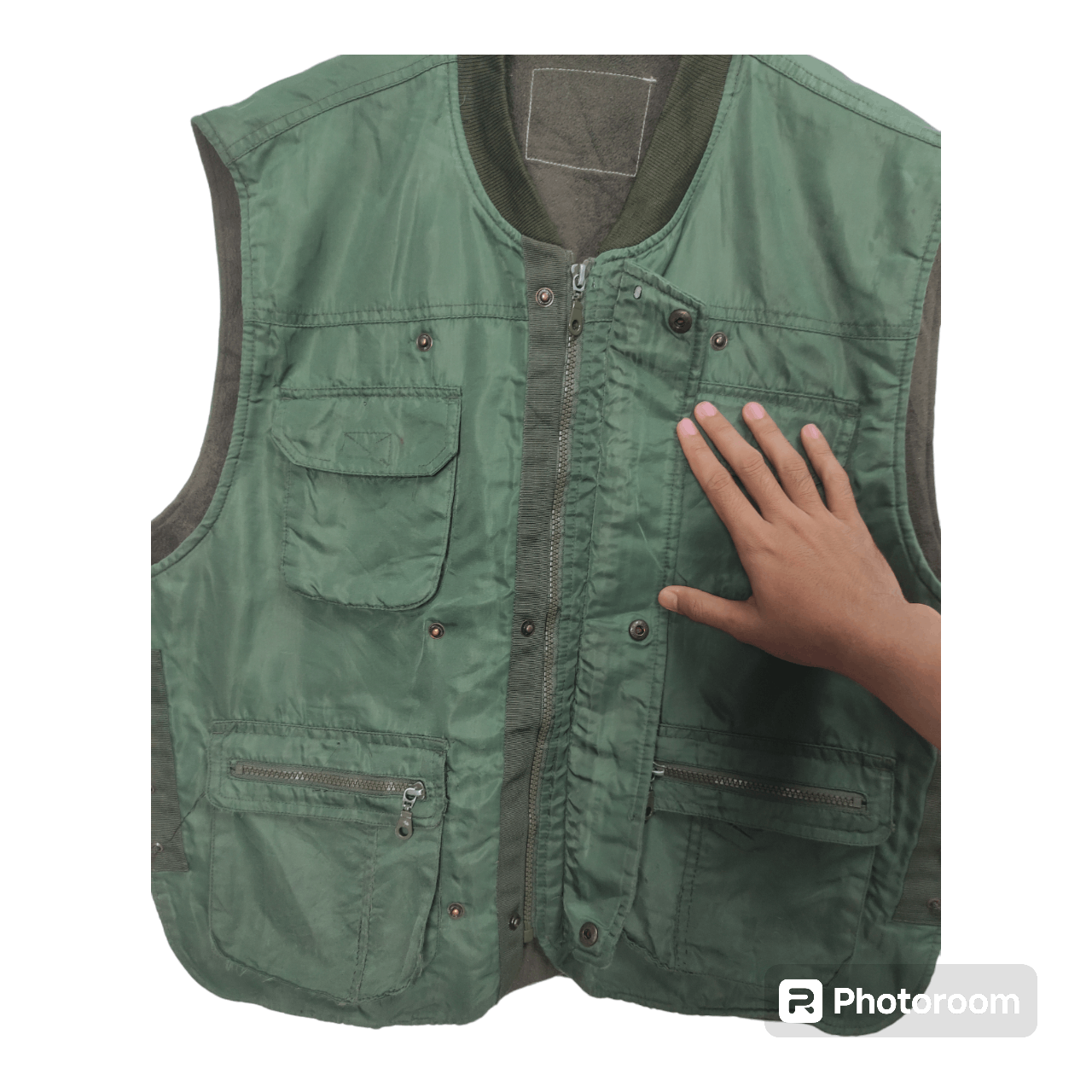 Handmade × Other UNBRAND GREEN MULTI POCKET TACTICAL VEST Size US L / EU 52-54 / 3 - 4 Thumbnail