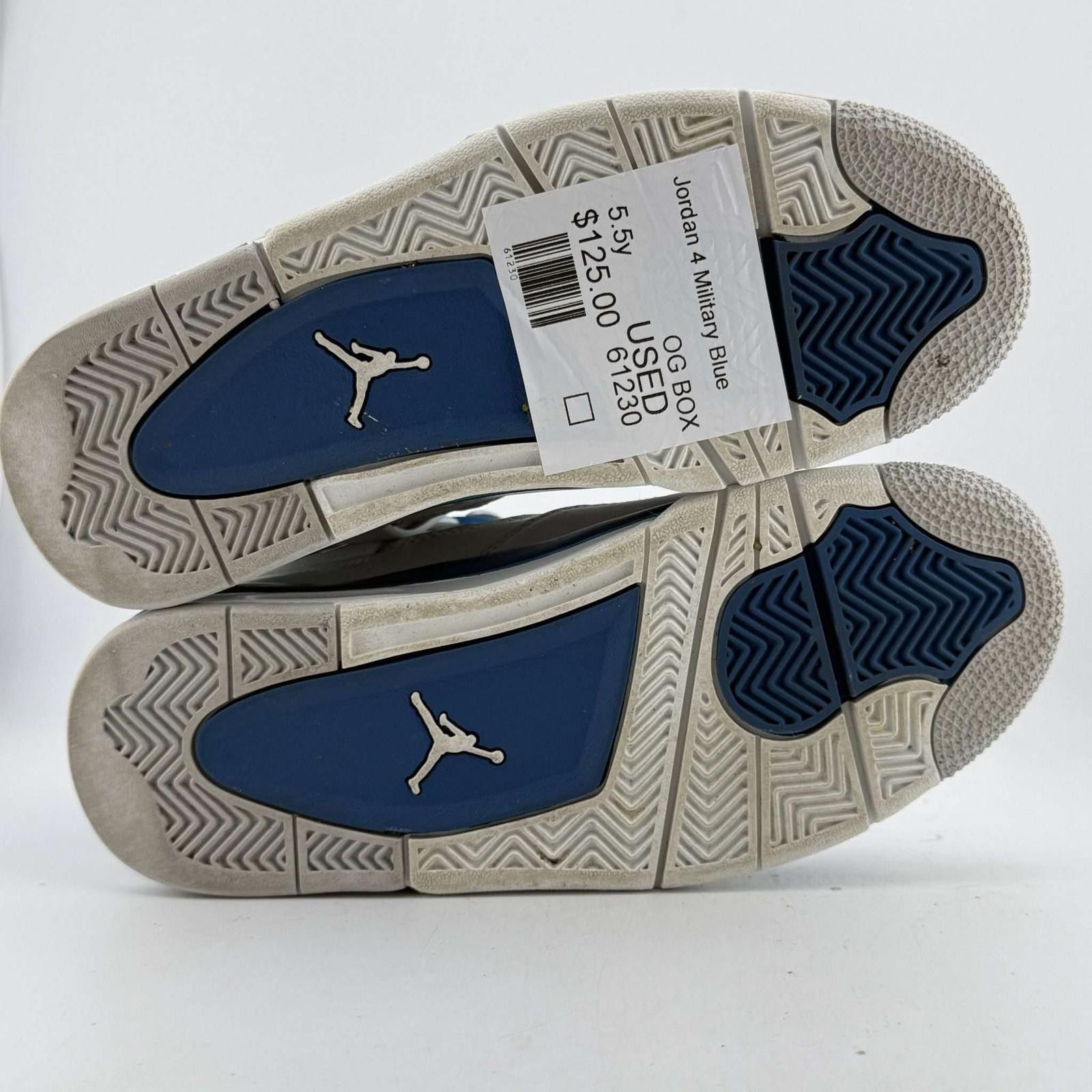 Nike Nike Air Jordan 4 Military Blue 5.5Y Used OG Box Size US 5 / EU 37 - 6 Thumbnail