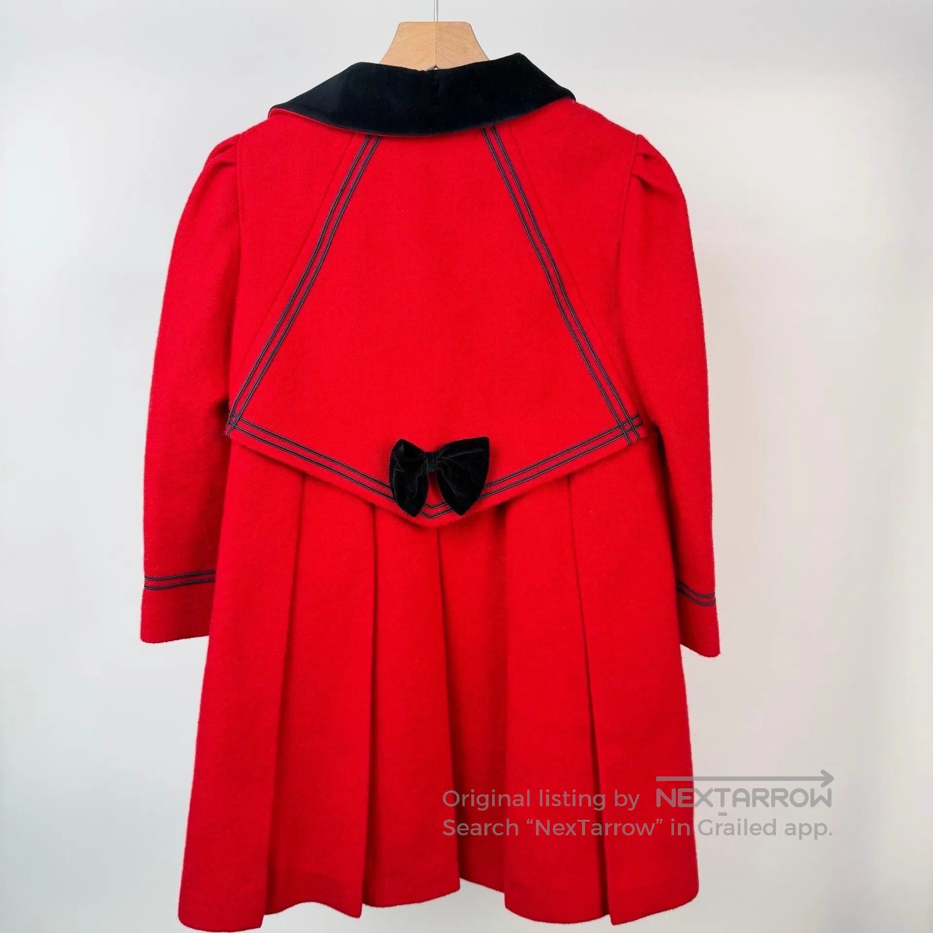 Miu Miu Miu Miu Red Christmas Atmosphere Lapel Double Breasted Woo Size S / US 4 / IT 40 - 2 Thumbnail
