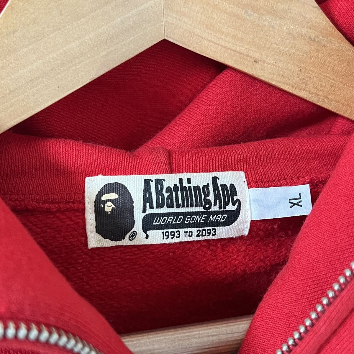 Bape Bape Red Color Tiger Zip Up Hoodie Size US XL / EU 56 / 4 - 14 Thumbnail