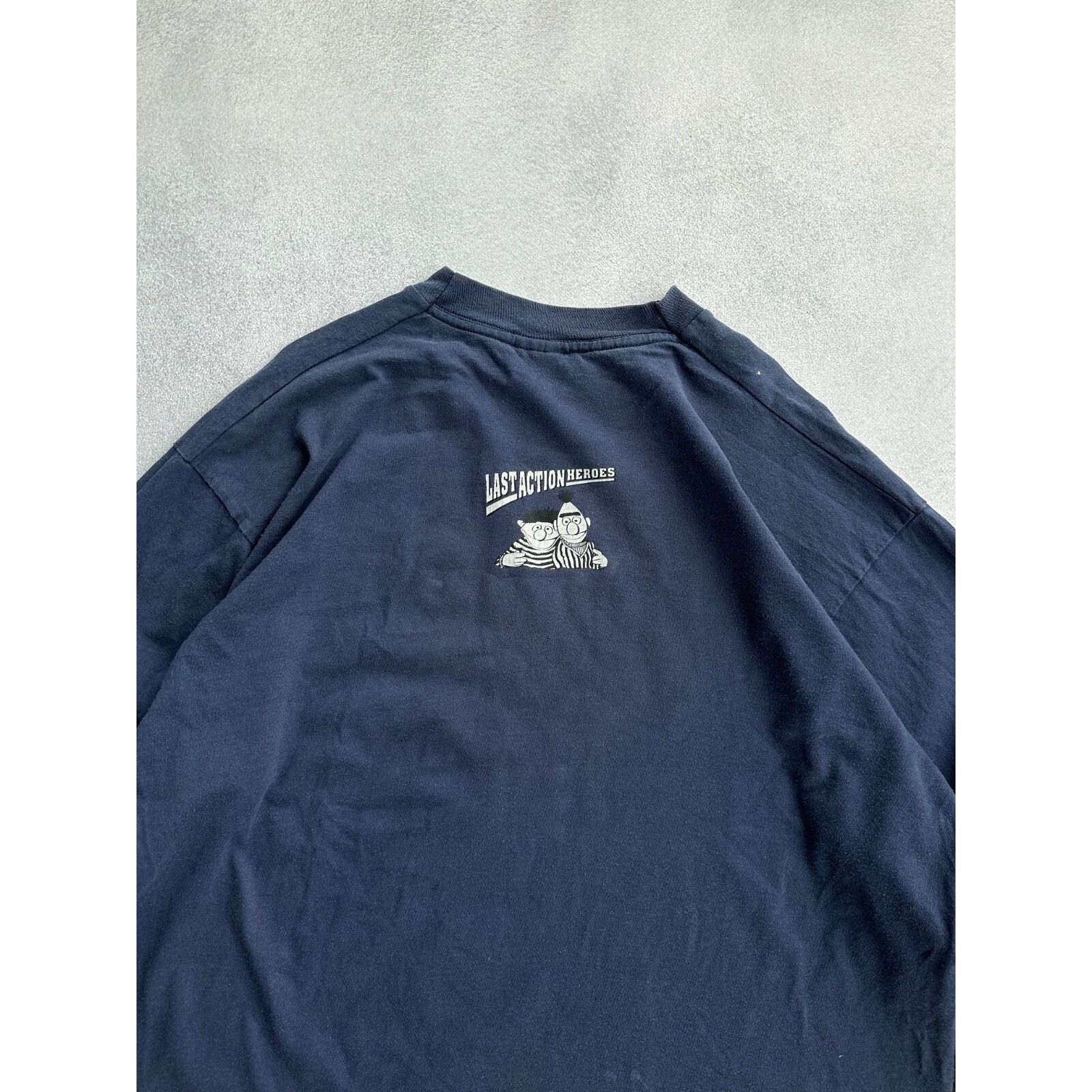 Vintage VTG Sesame Street Last Action Heroes 90s Cartoon Long Sleeve Size US XL / EU 56 / 4 - 15 Thumbnail