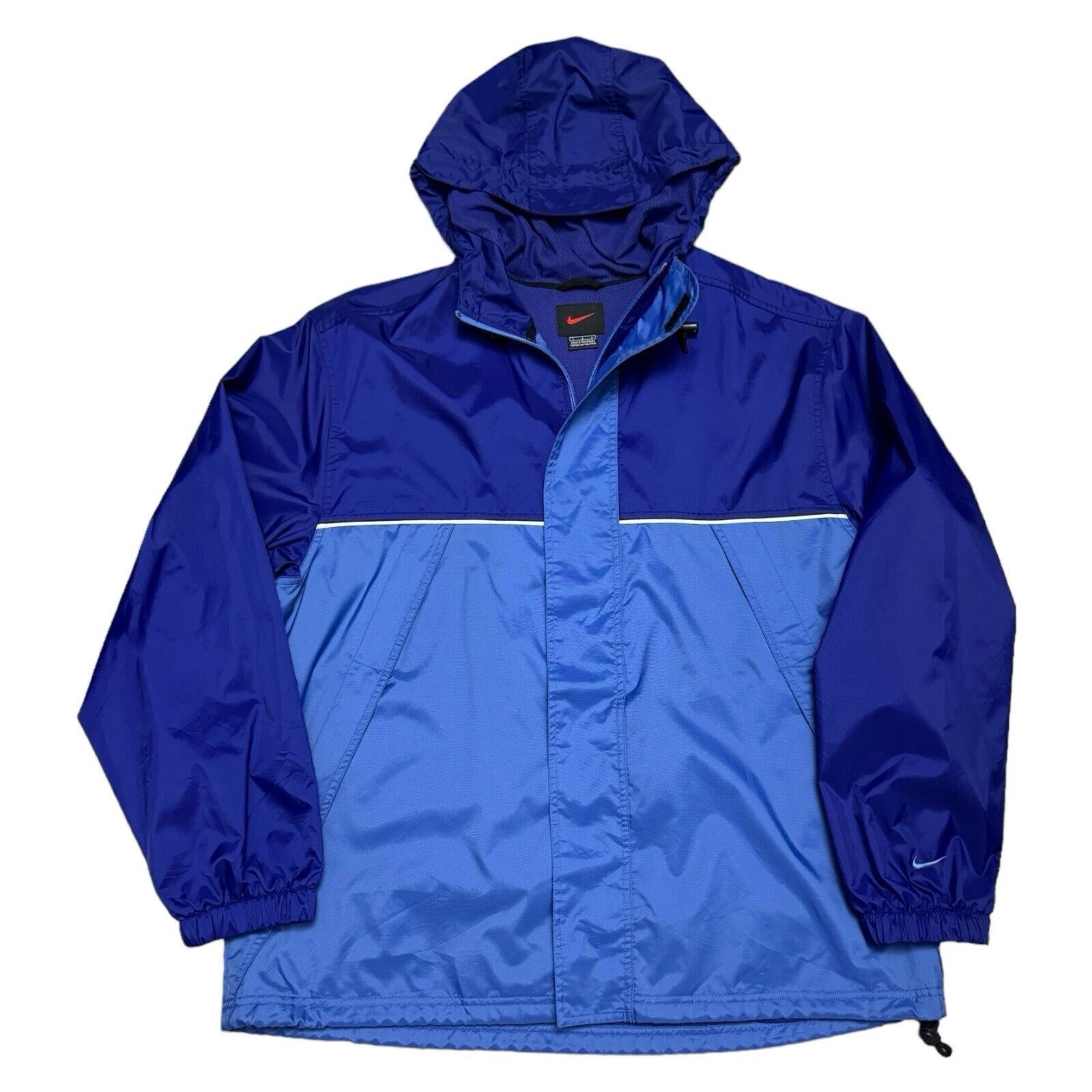 Nike × Vintage NIKE Vintage 90s Swoosh Windbreaker Designer Retro Jacket Size US L / EU 52-54 / 3 - 1 Thumbnail