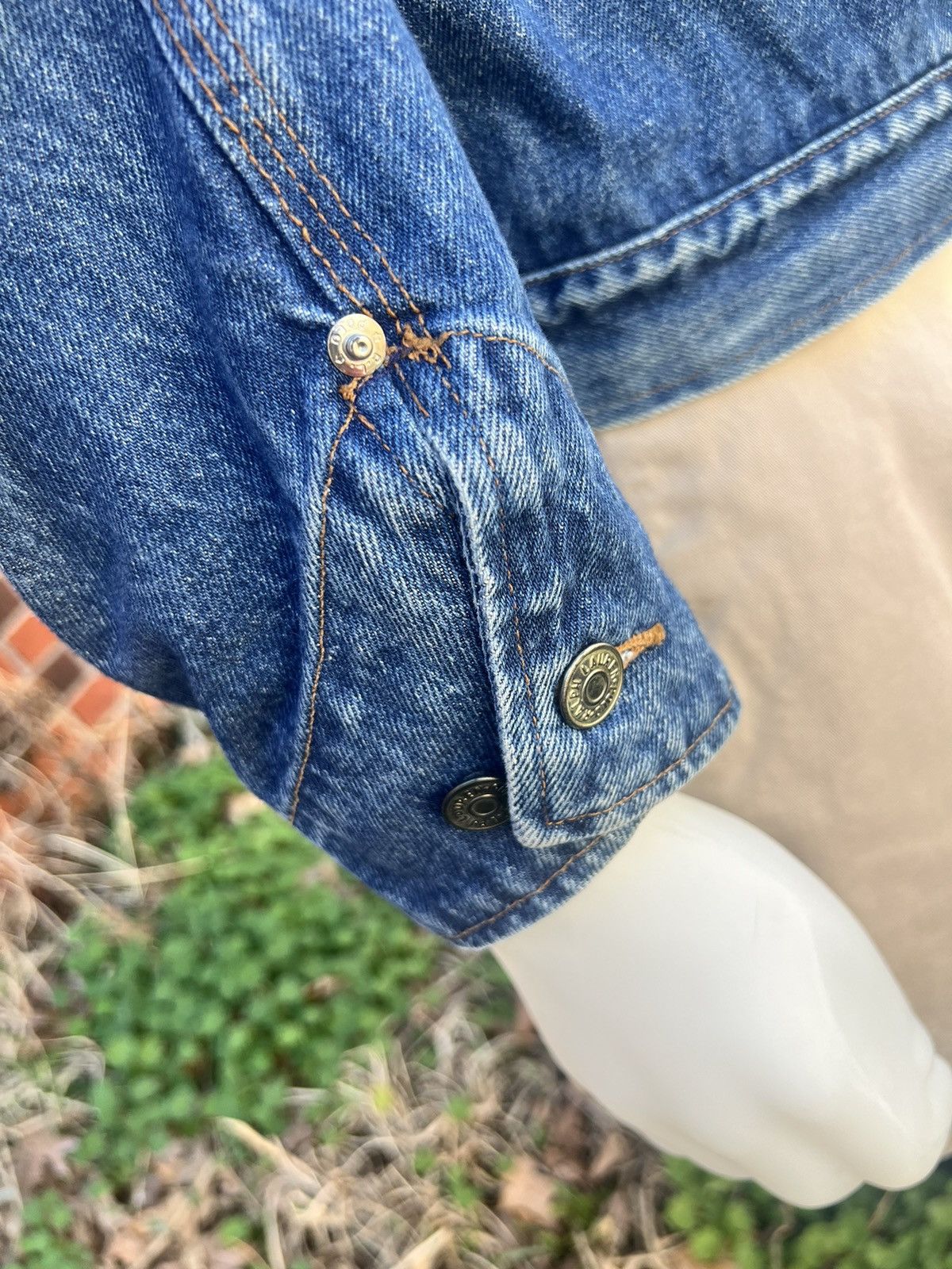 Polo Ralph Lauren Vintage 90s Polo RL Dungarees USA Trucker Jean Jacket XL Size US XL / EU 56 / 4 - 6 Thumbnail