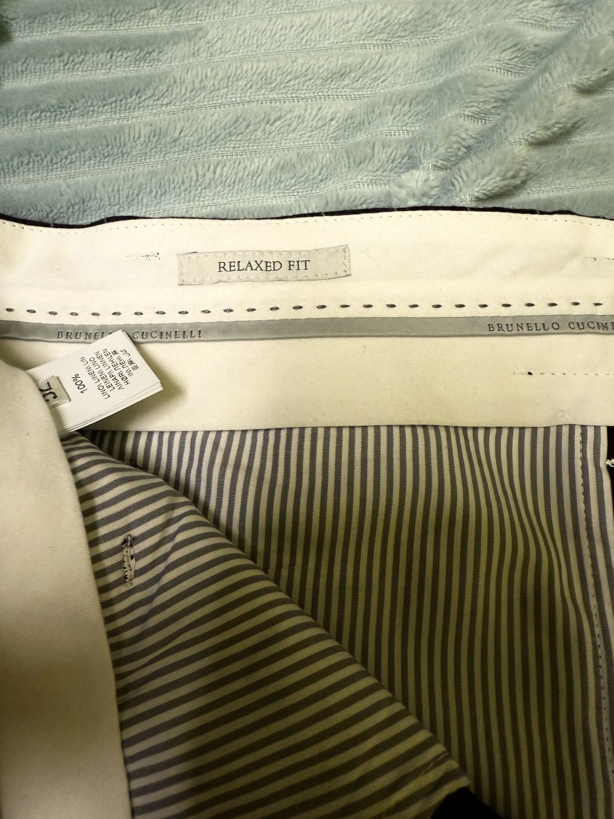 Brunello Cucinelli Linen and Cotton BRUNELLO CUCINELLI Trousers Size US 42 / EU 58 - 5 Thumbnail