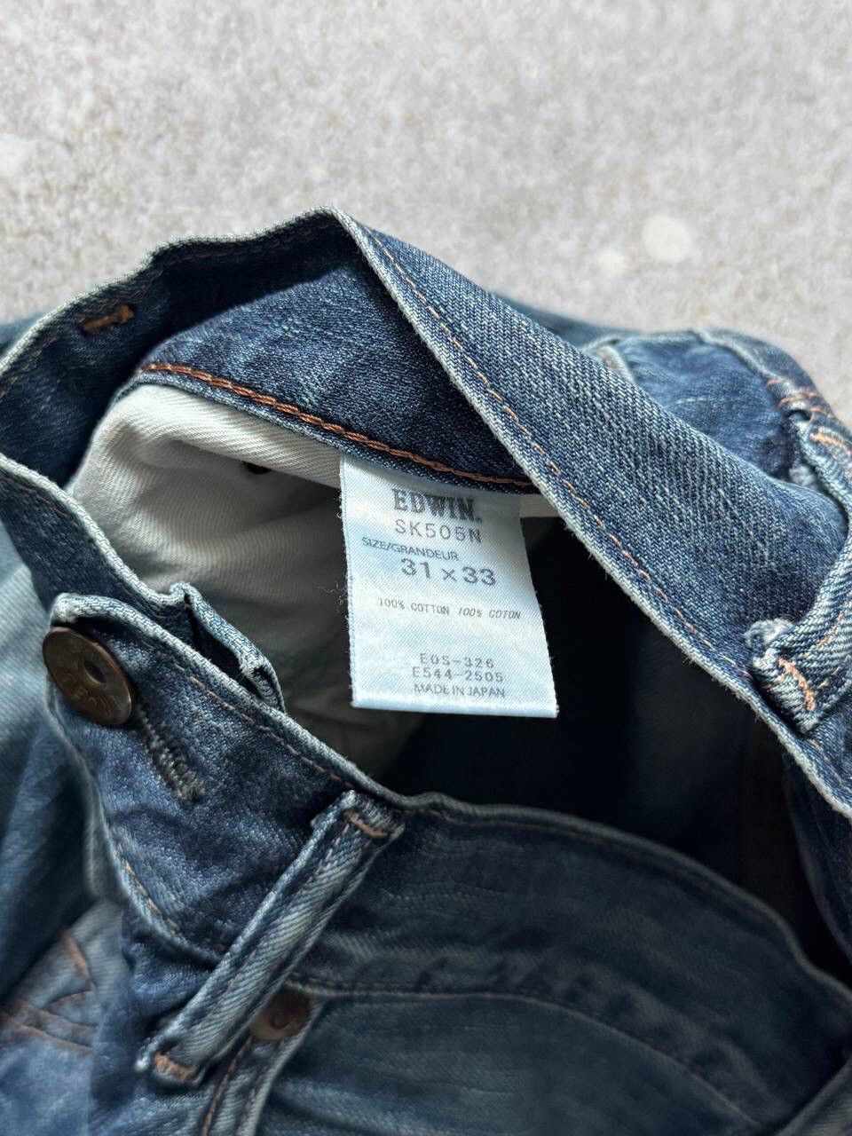 Edwin × Japanese Brand × Vintage Vintage Edwin Selvage Denim Tokyo Japanese Pants Y2K Rare Size US 33 - 6 Thumbnail