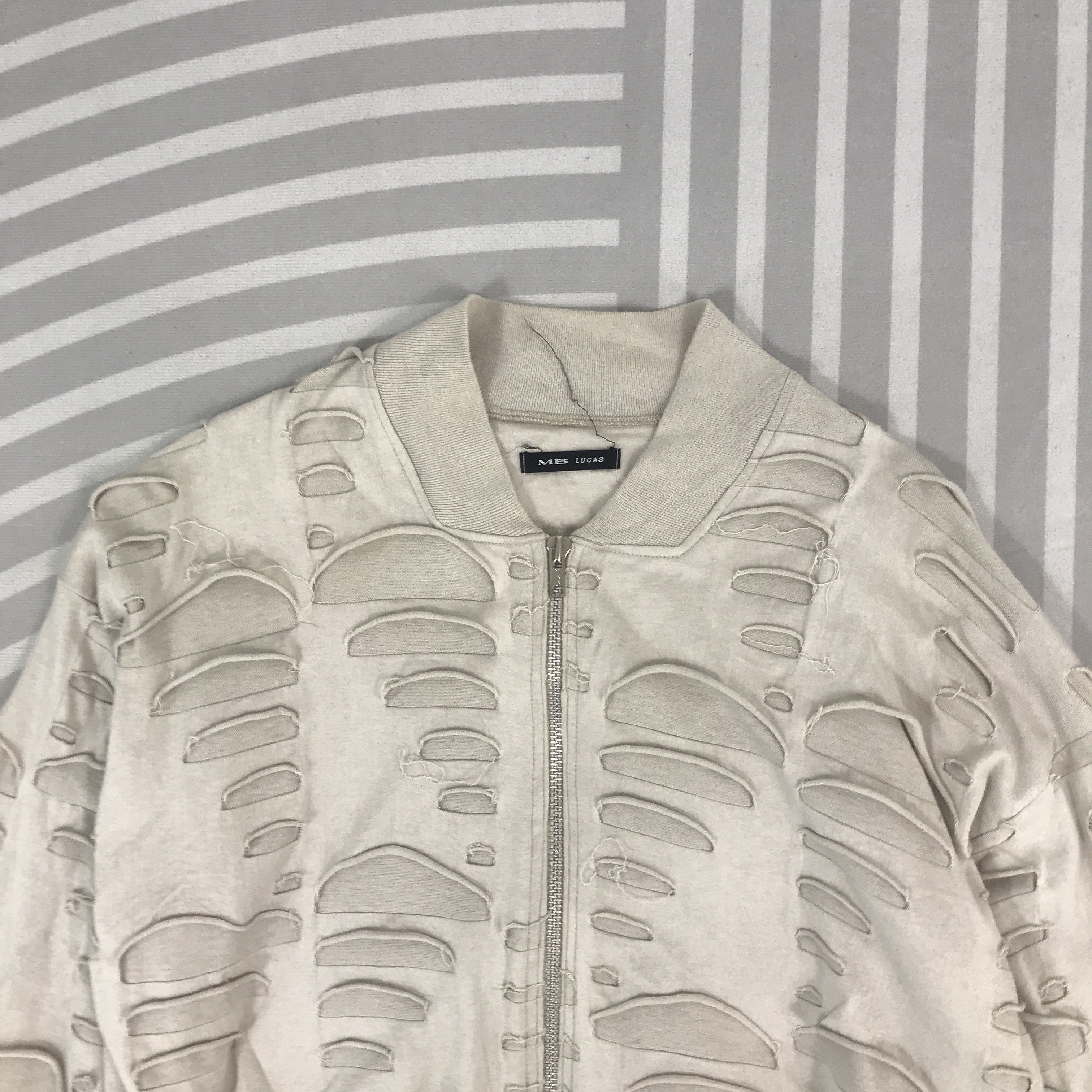 Japanese Brand × Vintage Japan MB Lucas Distressed design bomber Jacket Size US L / EU 52-54 / 3 - 2 Thumbnail