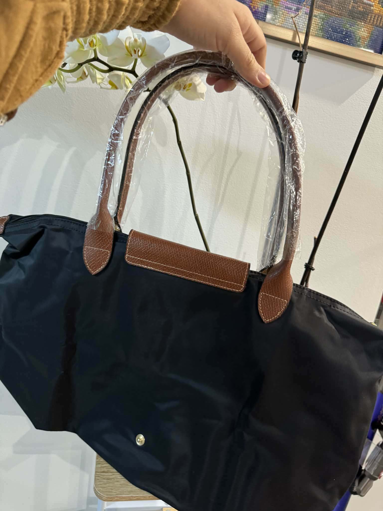 Longchamp Longchamp Le Pliage Large Tote – Black Size ONE SIZE - 8 Thumbnail