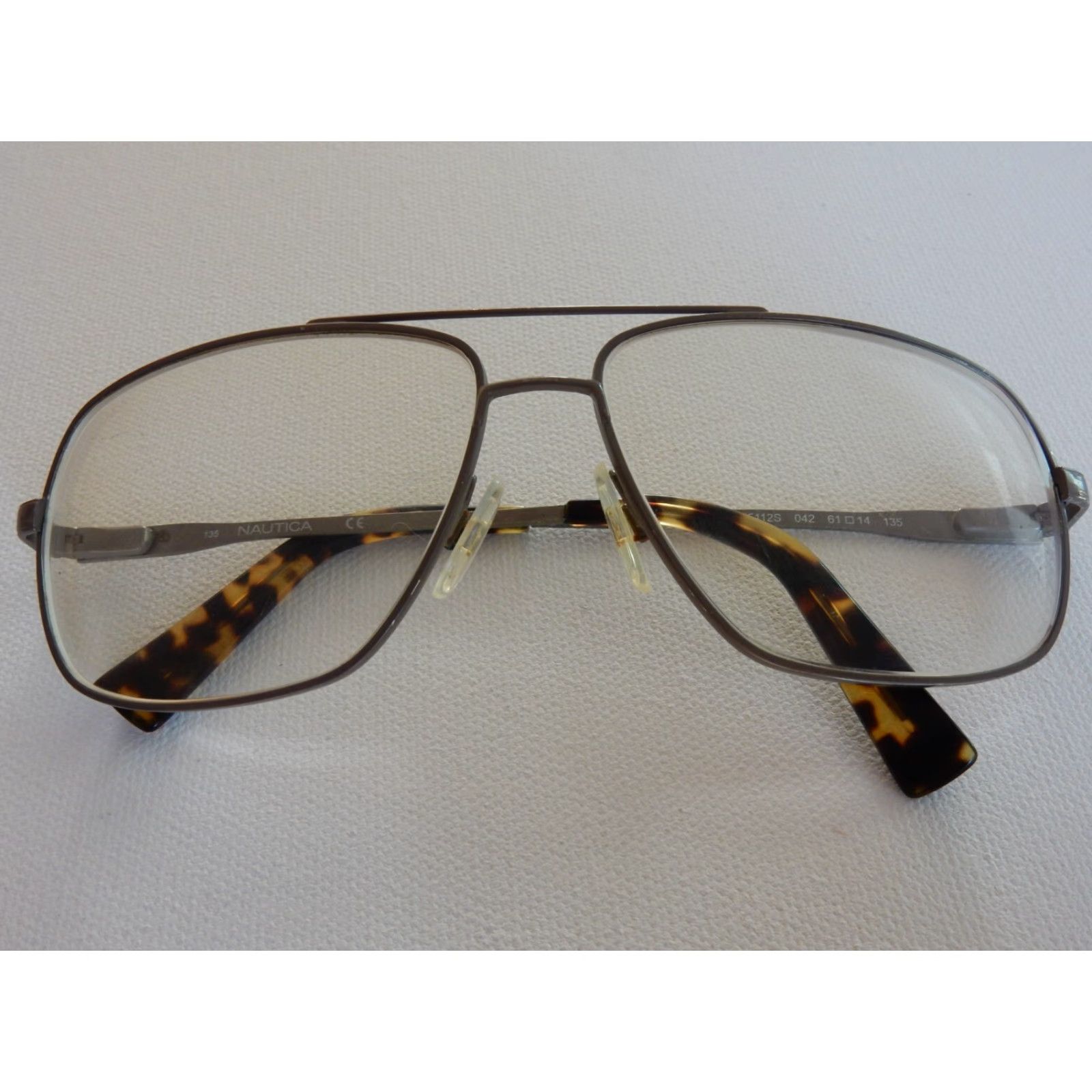 Nautica VINTAGE Nautica Sunglasses Frames Aviator Men Silver 61mm 14-135 N5112S 042 Size ONE SIZE - 3 Thumbnail