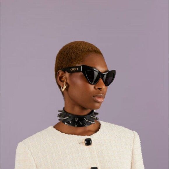 Gucci 🕶️ New Gucci GG1294S 004 Havana/Green Sunglasses Size ONE SIZE - 2 Thumbnail