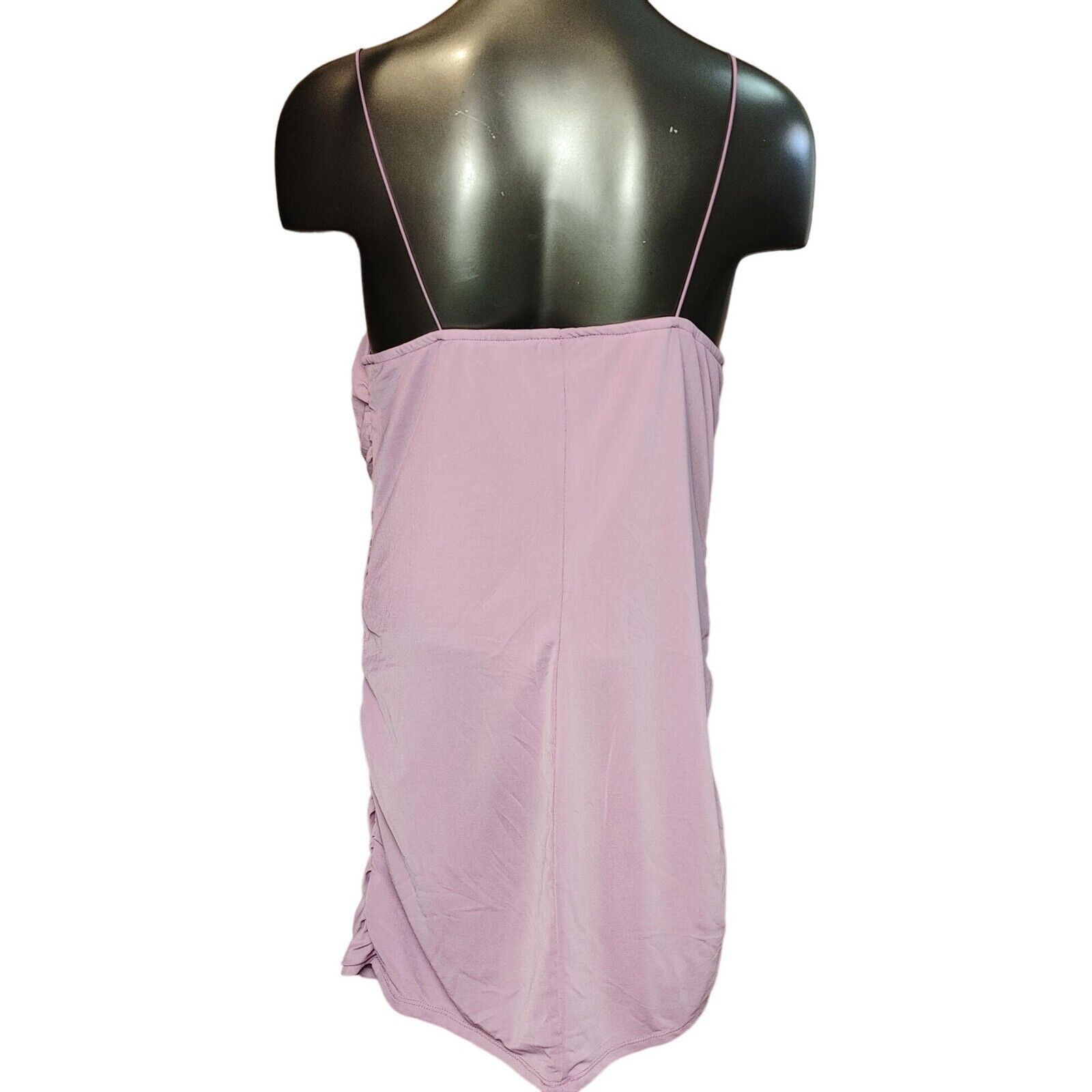 Other Wild Fable Women's Light Pink Strappy Satin BodyCon Dress La Size L / US 10 / IT 46 - 2 Thumbnail