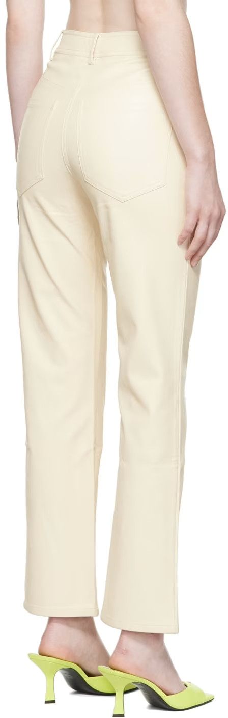 Miaou o1mle0425 Junior Leather Pant in Off White Size 28" / US 6 / IT 42 - 4 Thumbnail