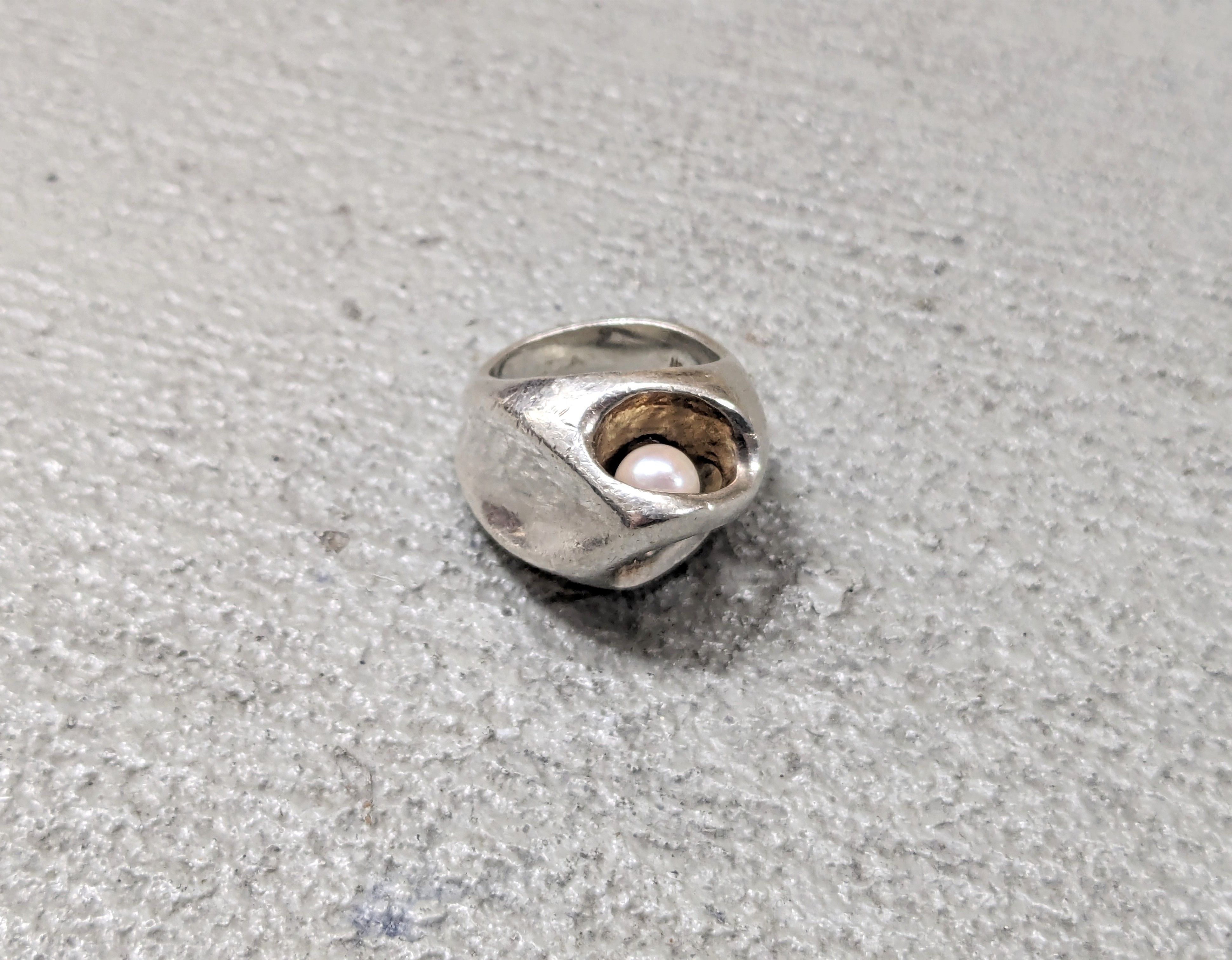 Jewelry Vintage Sterling Silver Ring Size 5.25 Henion Biomorphic Size ONE SIZE - 3 Thumbnail