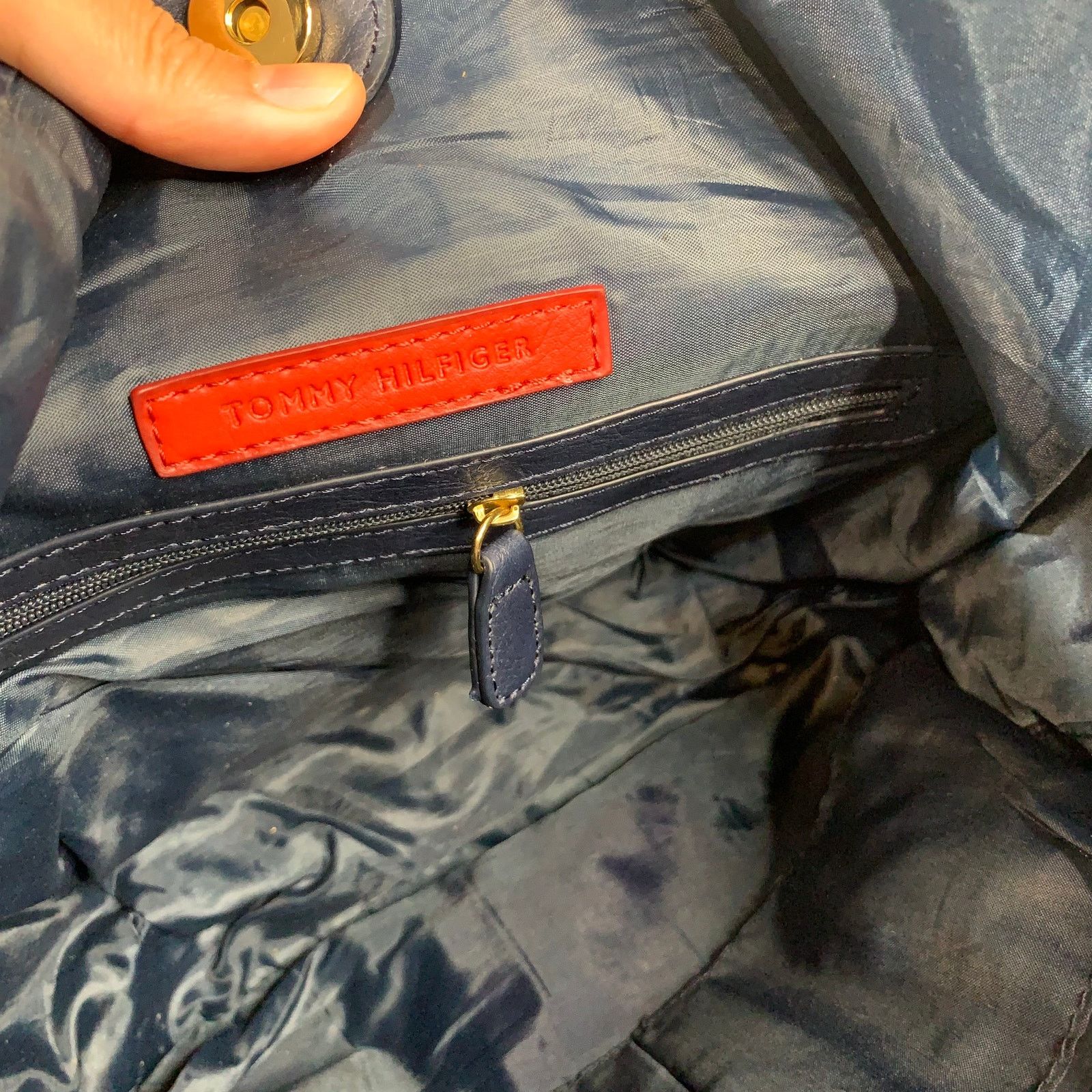 Tommy Hilfiger Tommy Hilfiger Blue Purse Size ONE SIZE - 9 Thumbnail