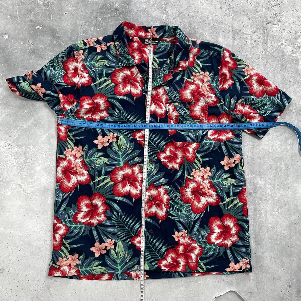 Penfield Penfield Hawaiian Short Sleeve Shirt Green/ Red Size M Size US M / EU 48-50 / 2 - 14 Thumbnail