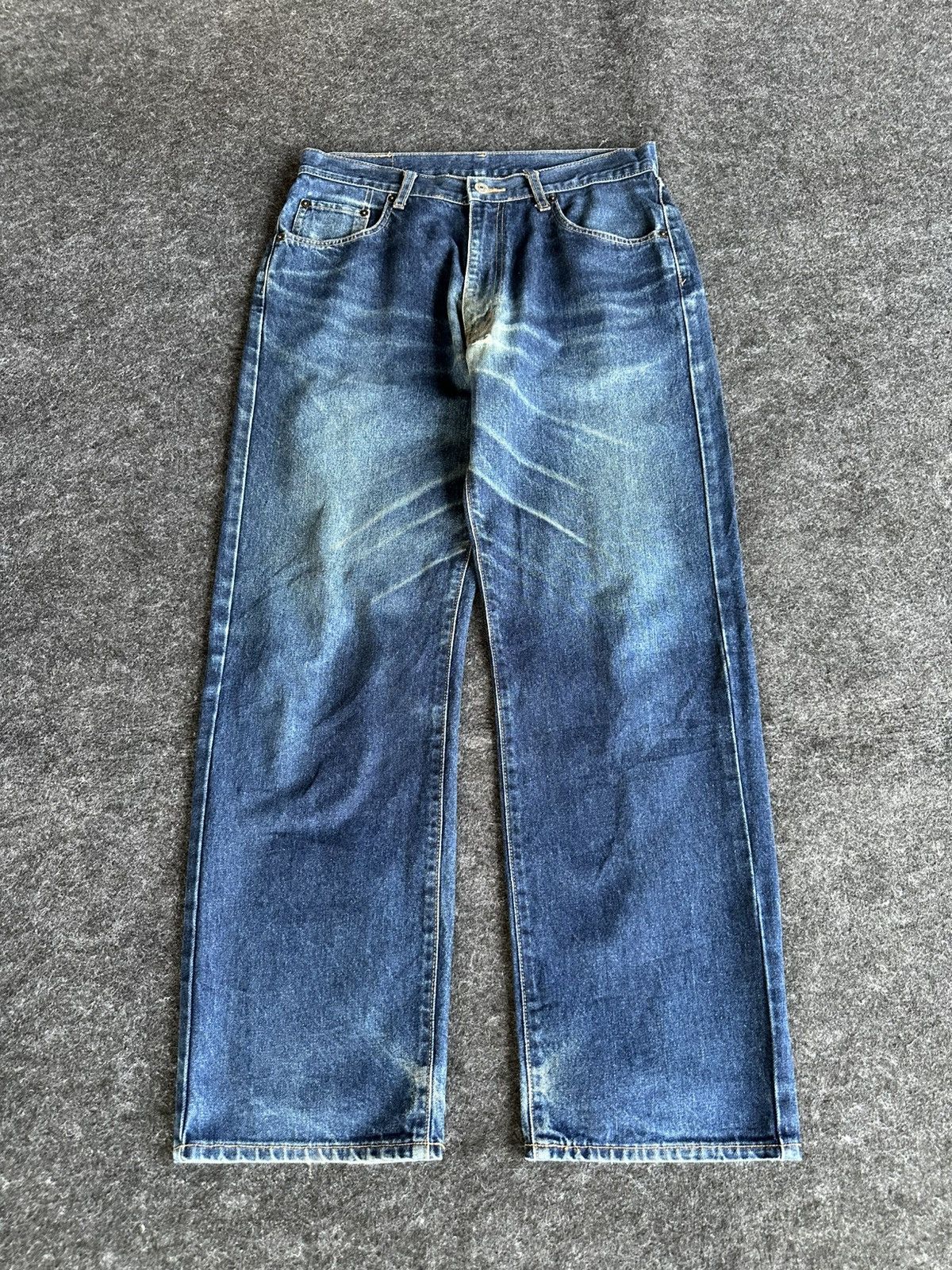 Uniqlo Vintage 80s Unique Clothing Warehouse Denim W31 D520 Size US 31 - 1 Thumbnail