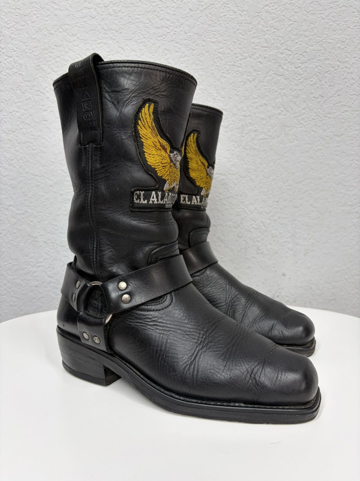If Six Was Nine Vintage Harley Davidson Guidi Style High Leather Biker Boots Size US 8 / EU 41 - 1 Thumbnail