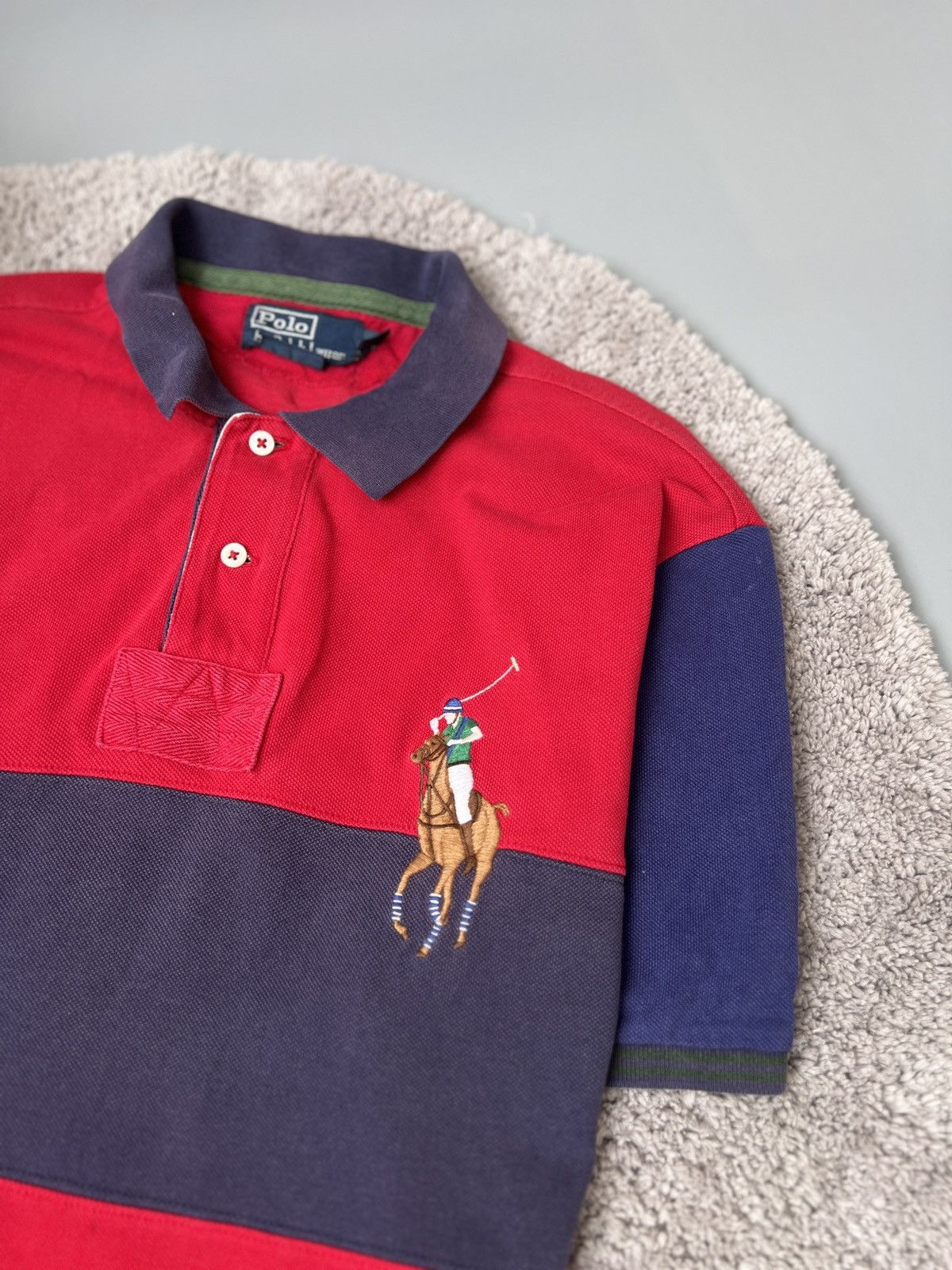 Polo Ralph Lauren × Vintage Vintage Polo Ralph Lauren Rugby T- Shirt Size US L / EU 52-54 / 3 - 4 Thumbnail