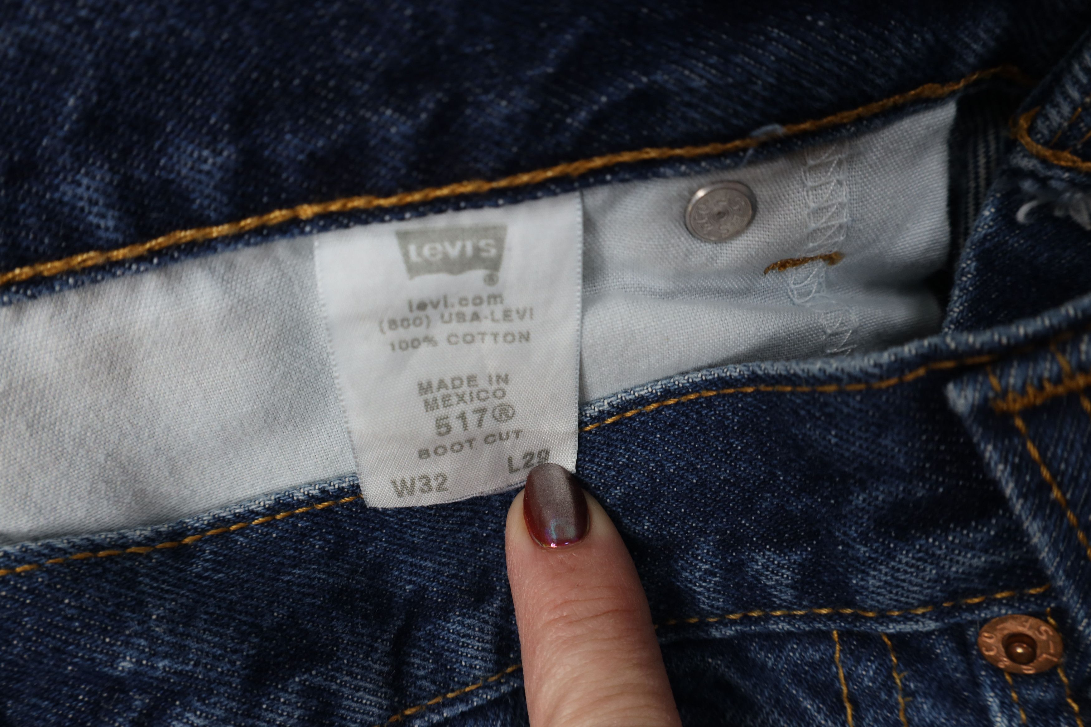Levi's Vintage Y2K Levis 517 Western Flared Denim Jeans Blue Size US 32 / EU 48 - 9 Thumbnail