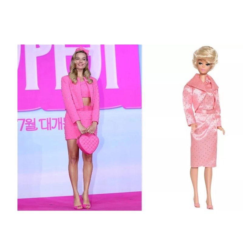 Moschino 1296 Moschino Couture Jeremy Scott BARBIE Dress MARGO ROBBIE Size ONE SIZE - 2 Thumbnail