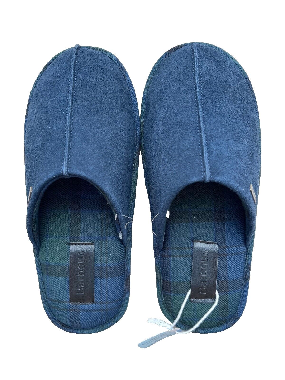 Barbour Barbour Navy Suede Indoor Tartan Slippers ( 8 ) Size US 8 / EU 41 - 2 Thumbnail