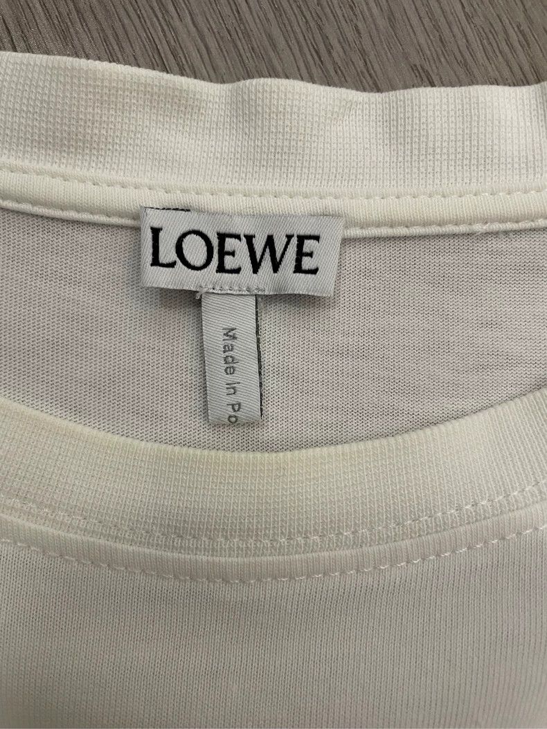Other LOEWE White embroidered logo short sleeve T-shirt Size M / US 6-8 / IT 42-44 - 5 Thumbnail