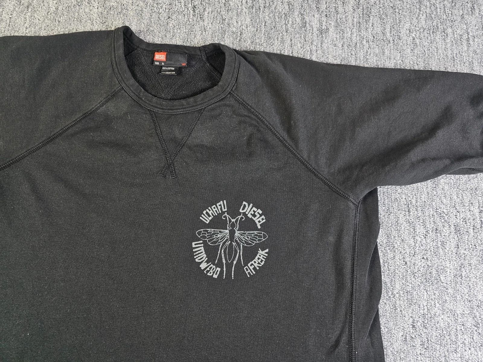 Diesel Diesel Vintage 90s Raglan Insect Graphic Tee Made Greece XL Size US XL / EU 56 / 4 - 2 Thumbnail