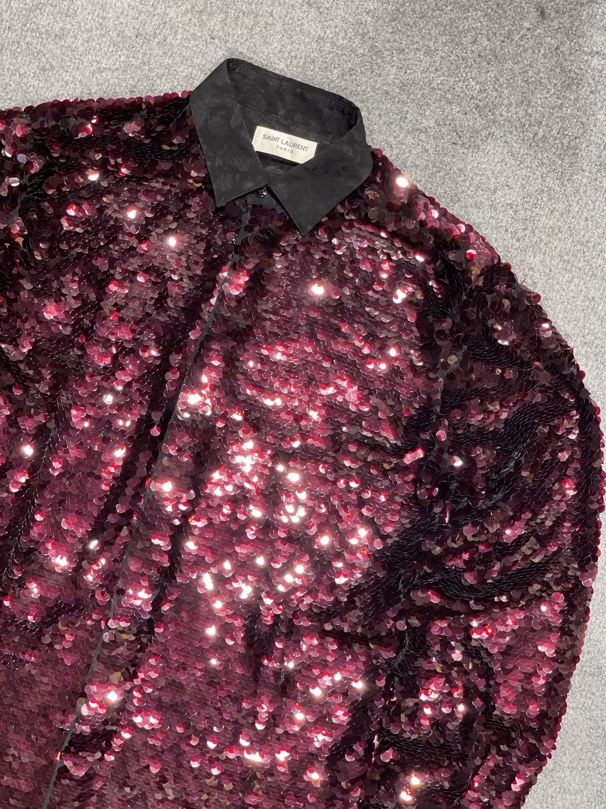 Saint Laurent Paris Saint Laurent Spring Summer 2018 Sequined Shirt Size US M / EU 48-50 / 2 - 4 Thumbnail