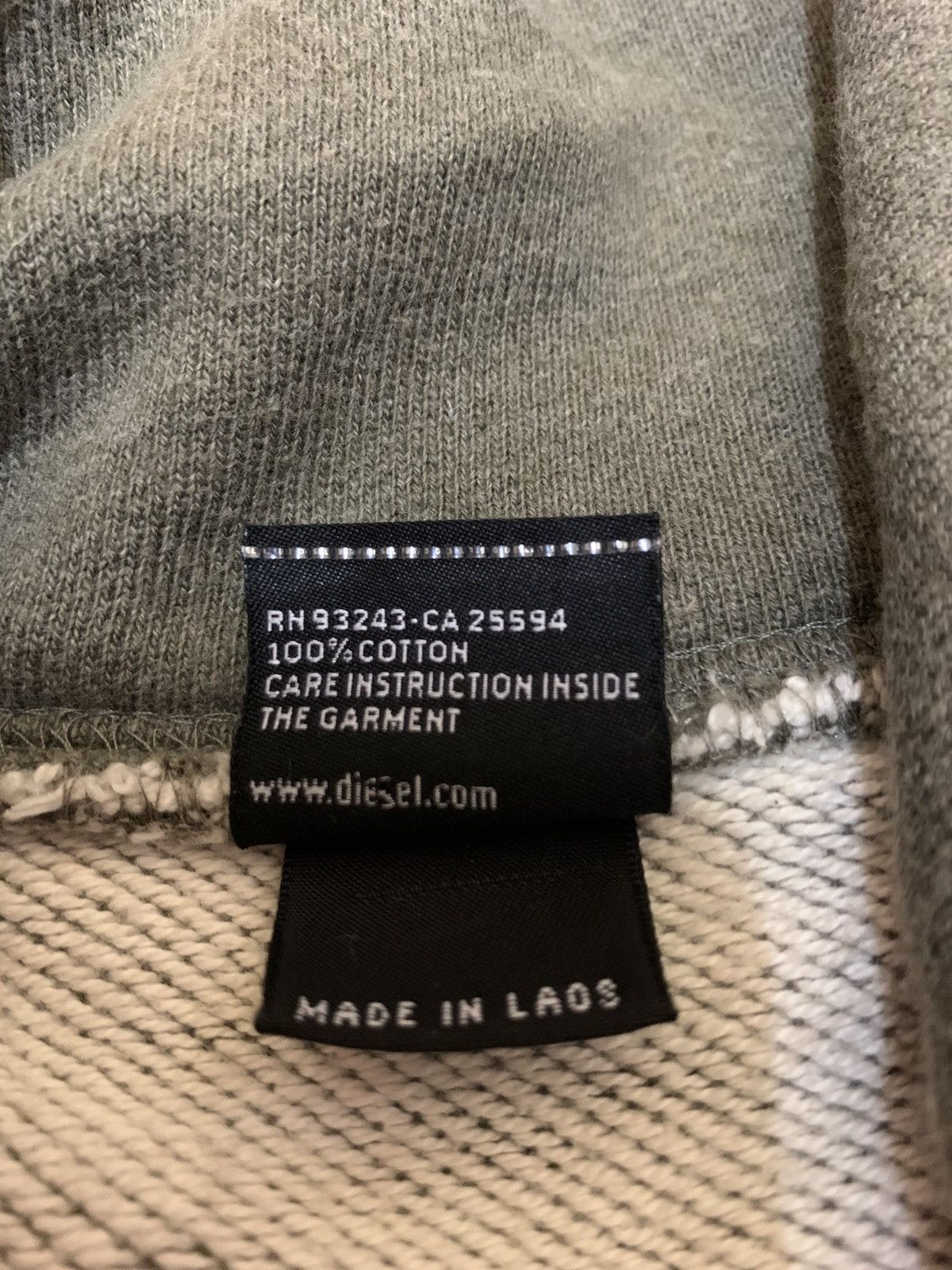 Adidas × Diesel Diesel Sweater Distressed Vtg Streetwear Olive Green Size US M / EU 48-50 / 2 - 11 Thumbnail