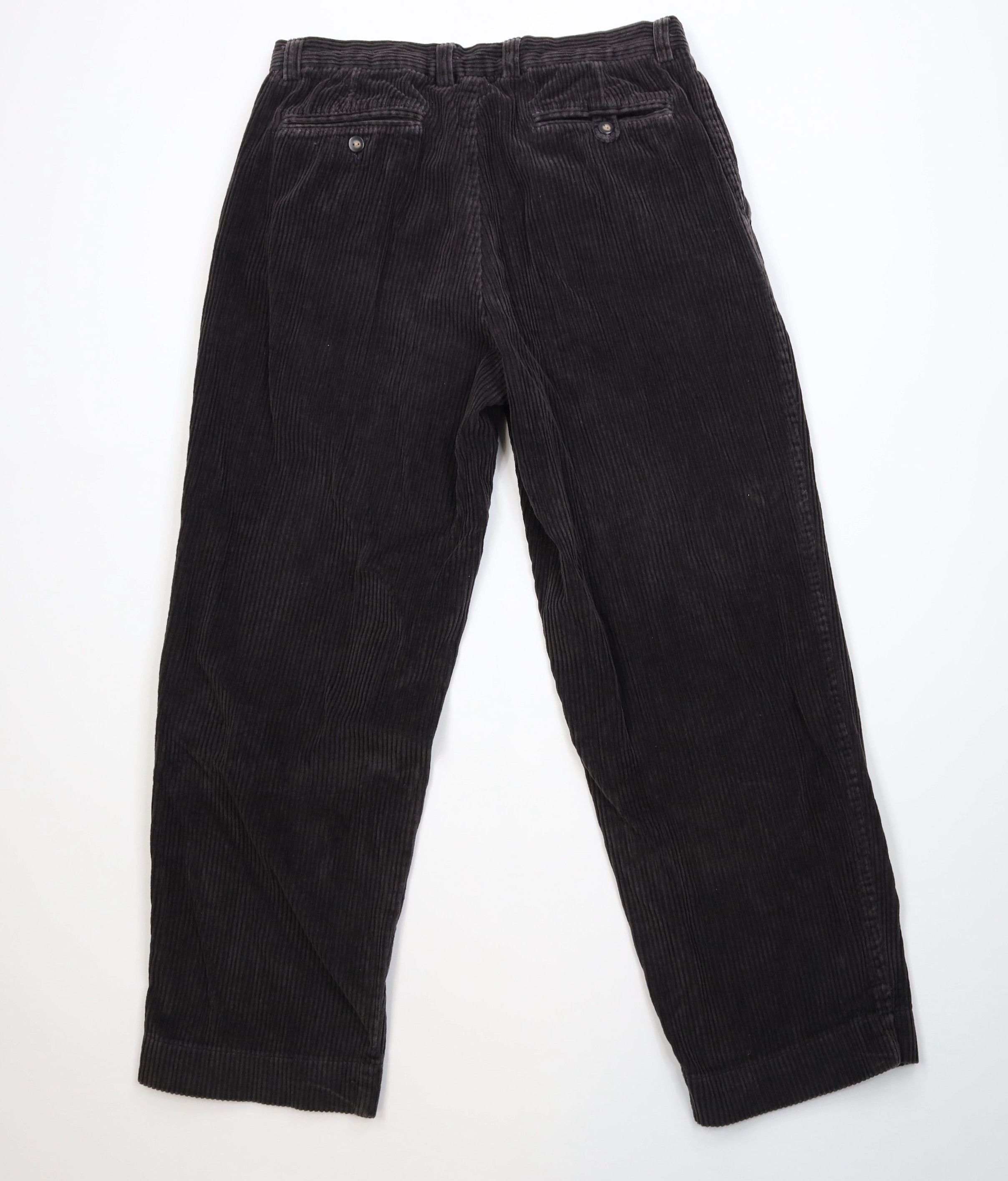 Vintage Vintage 90s Streetwear Wide Leg Corduroy Chino Pants Black Size US 34 / EU 50 - 10 Thumbnail