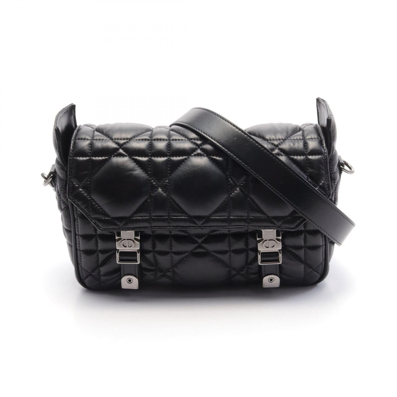 Dior Dior Dior Camp Canage Shoulder Bag Leather Black Size ONE SIZE - 1 Thumbnail