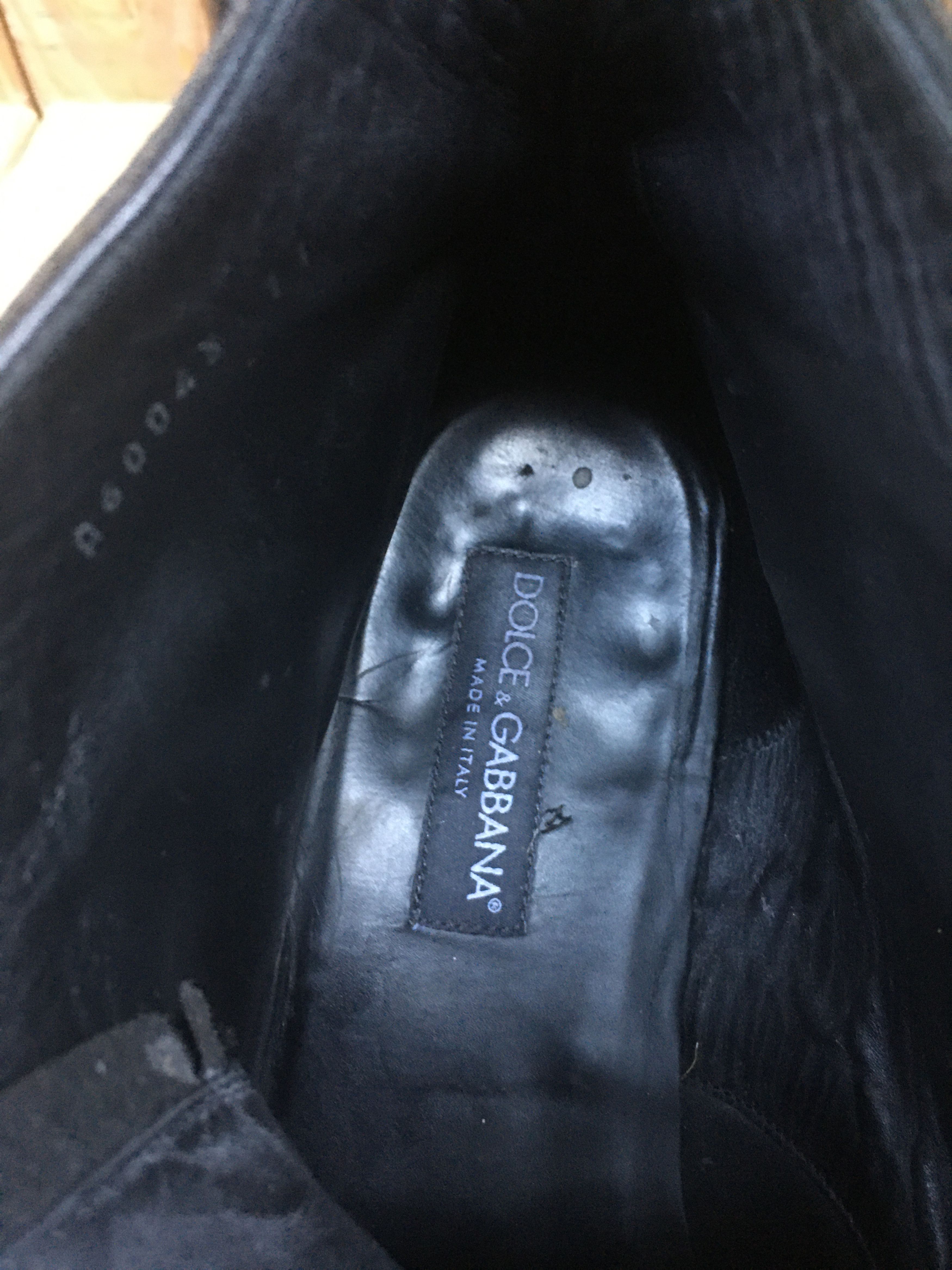 Dolce & Gabbana Dolce & Gabbana black leather boots Size US 12 / EU 45 - 15 Thumbnail