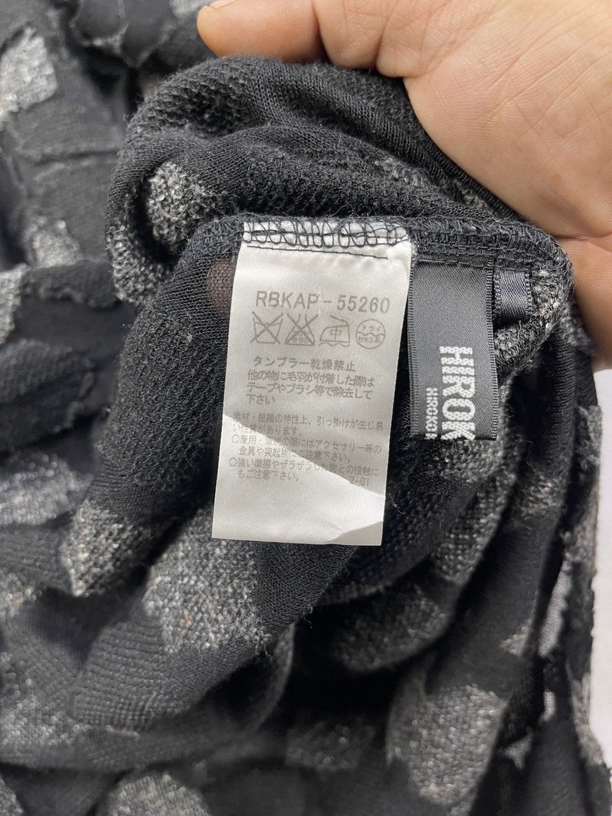 Hiroko Koshino Homme RARE🔥HIROKO BIS BLACK AND GREY PATCH SLEEVELESS Size L / US 10 / IT 46 - 7 Thumbnail