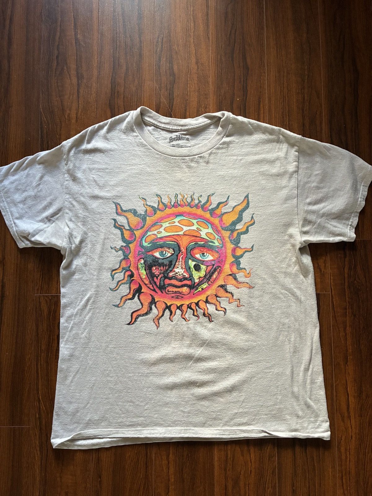 Sublime 1995 Summer Tour T Shirt Sun Logo Band Tee. Size L