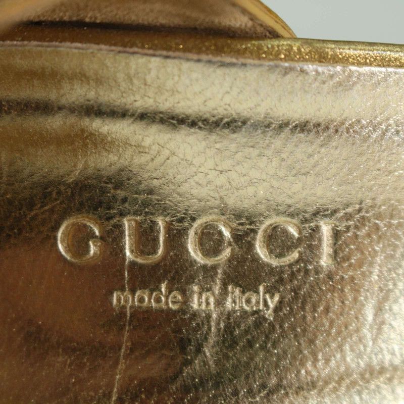 Gucci Gucci Gold High Heels with Buckle Detail Size US 5.5 / EU 38 - 3 Thumbnail