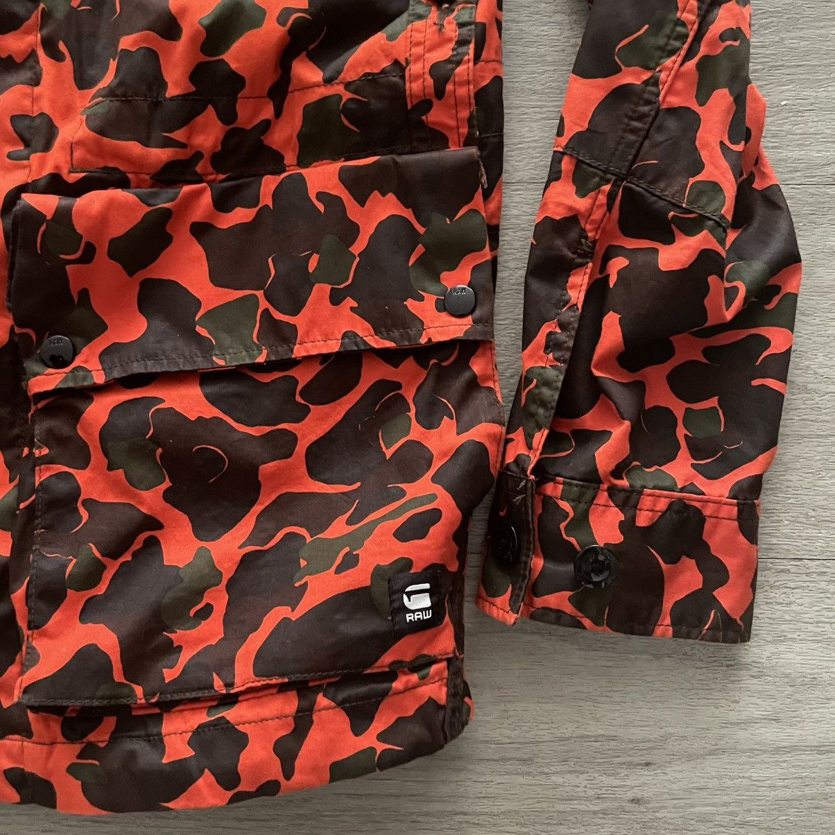 G-Star × Pharrell Pharrell x GSTAR Elwood 25 orange camo duck jacket pants Size US 30 / EU 46 - 6 Thumbnail