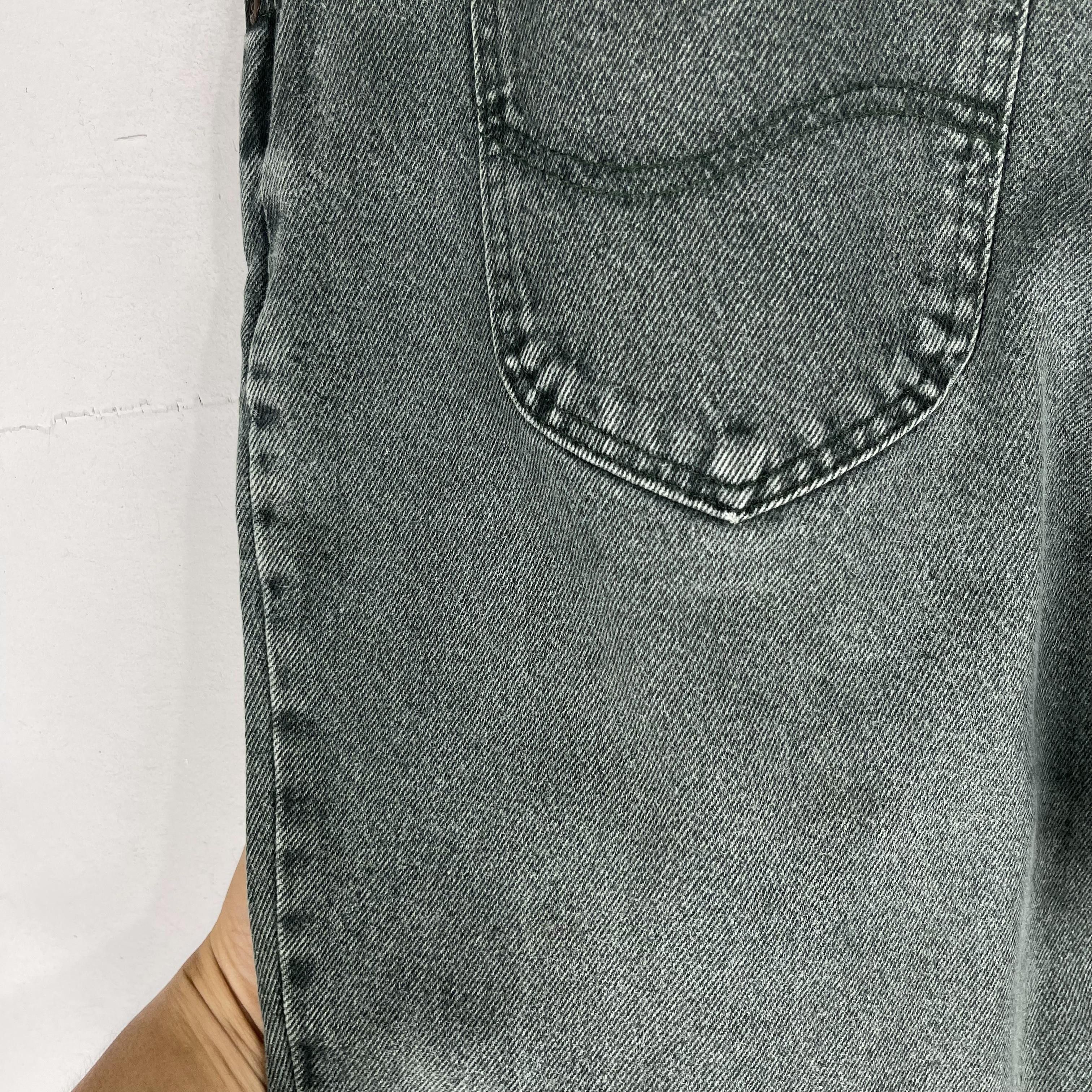 Lee × Vintage W33 L26 Vintage Lee Distressed Sun Faded Petite Jeans Size 33" - 9 Thumbnail