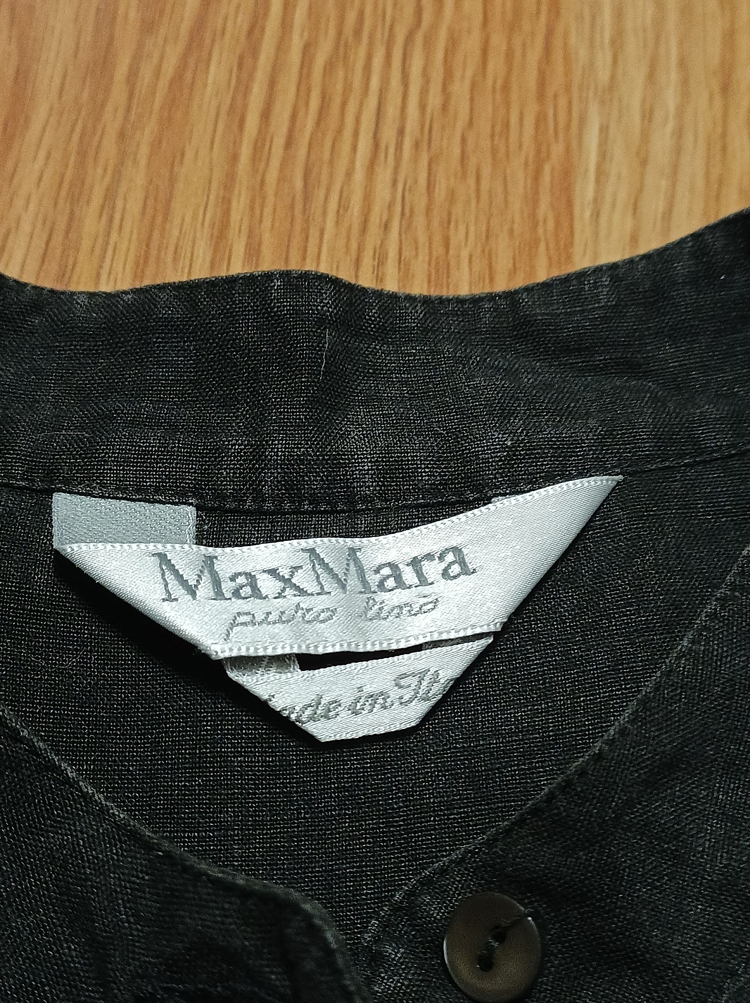 Max Mara MAX MARA Pure Linen Black Light Dress EU42 US12 Size XL / US 12-14 / IT 48-50 - 10 Thumbnail